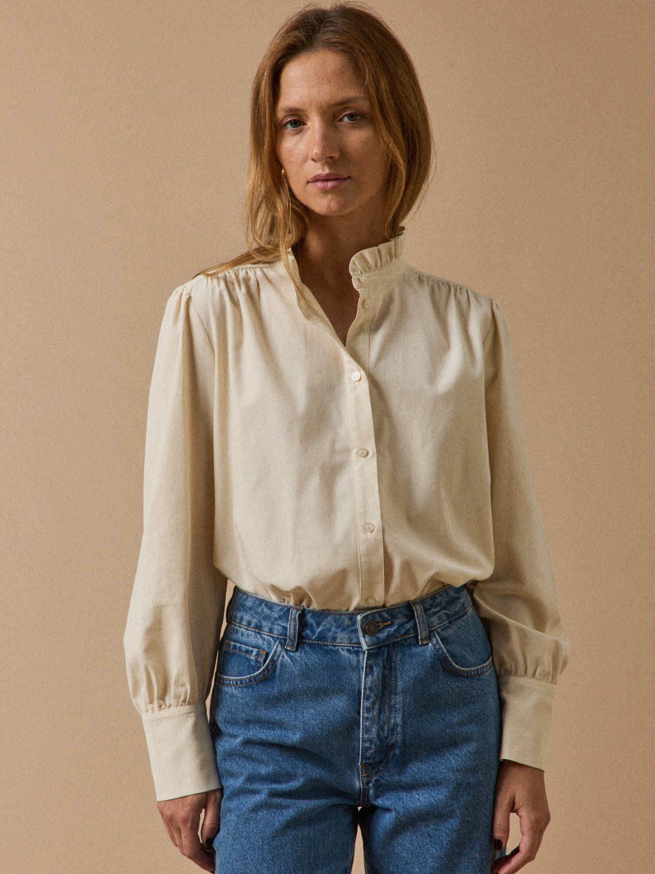 Chemise femme velours babycord Émilie