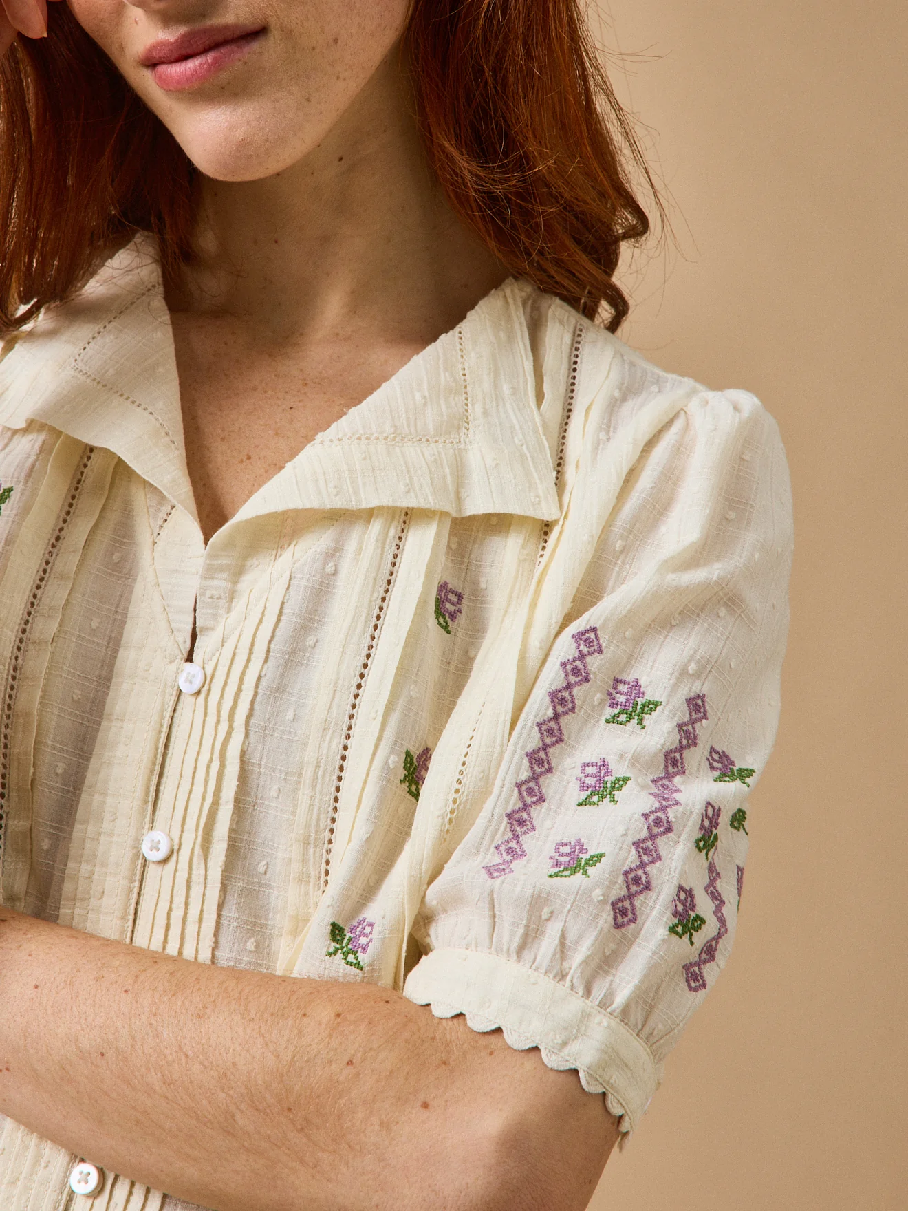 Blouse brodée Femme - CYRILLUS X EMILE & IDA - Image 3