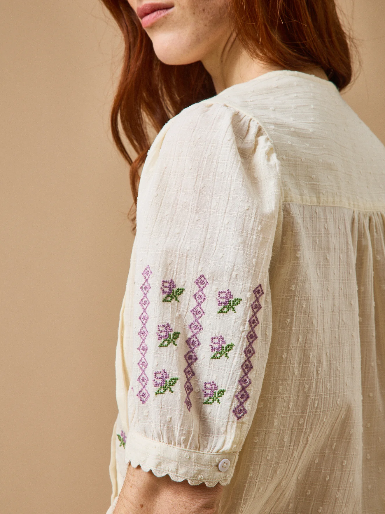 Blouse brodée Femme - CYRILLUS X EMILE & IDA - Image 4