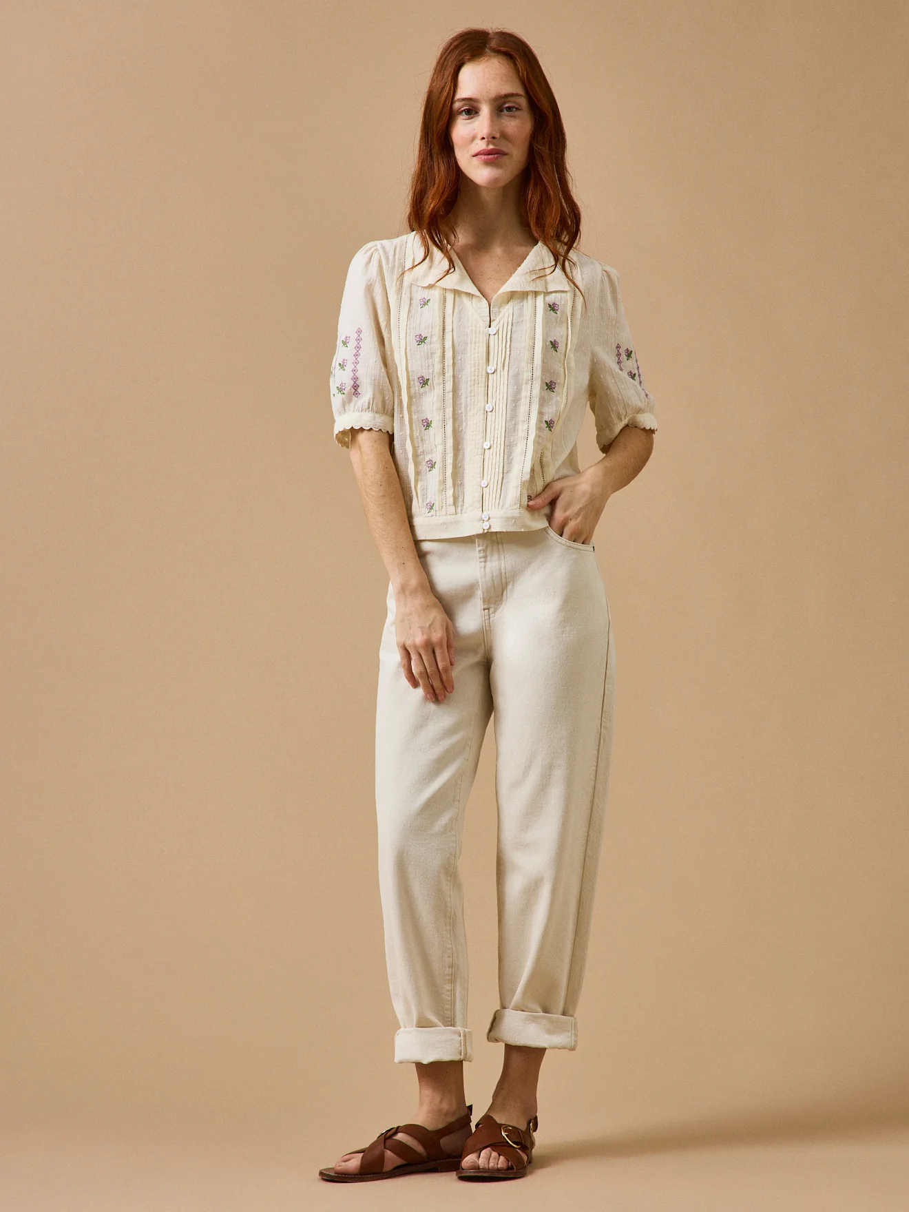 Blouse brodée Femme - CYRILLUS X EMILE & IDA - Image 5
