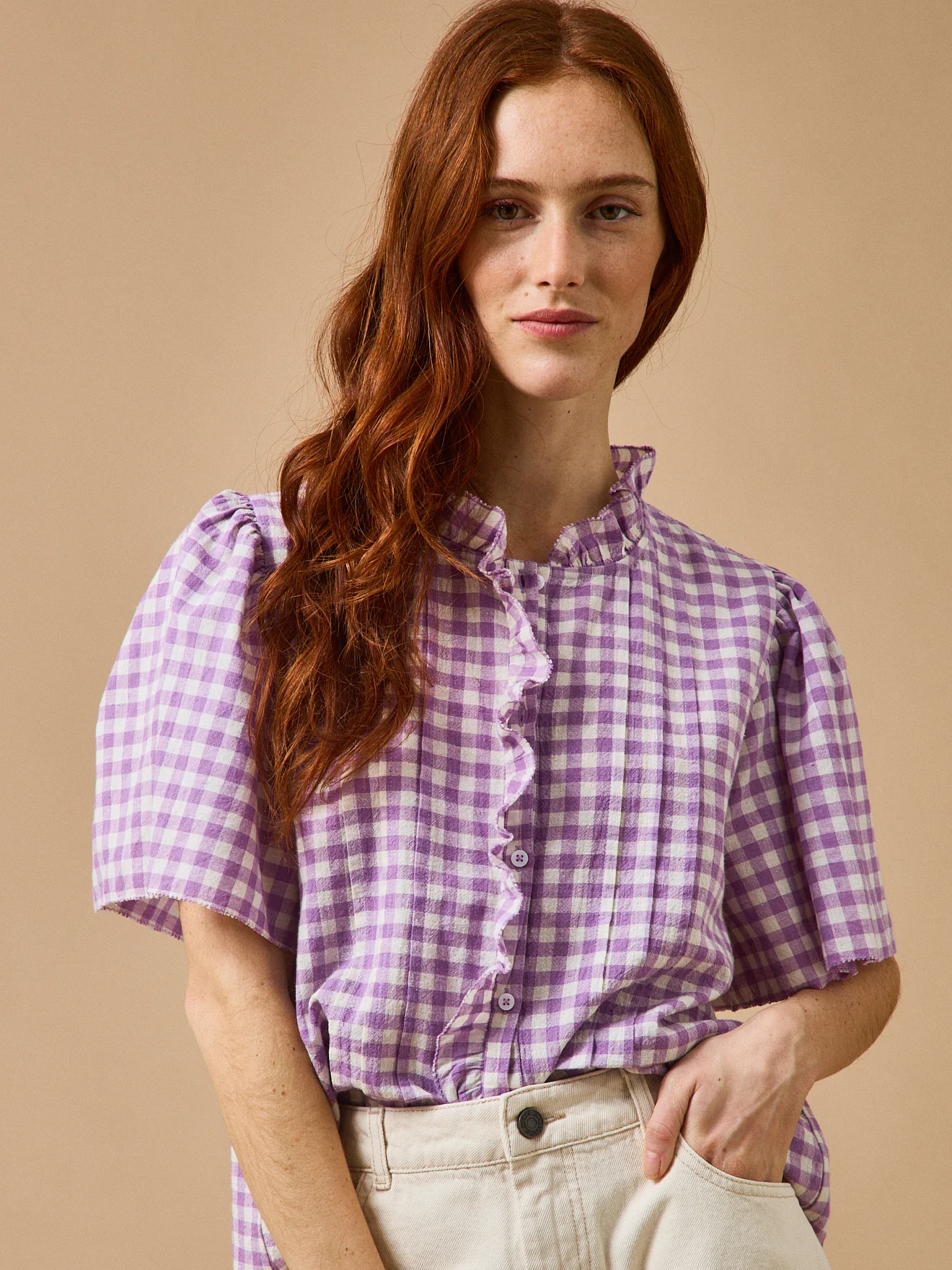 Blouse vichy Femme - CYRILLUS X EMILE & IDA - Image 2