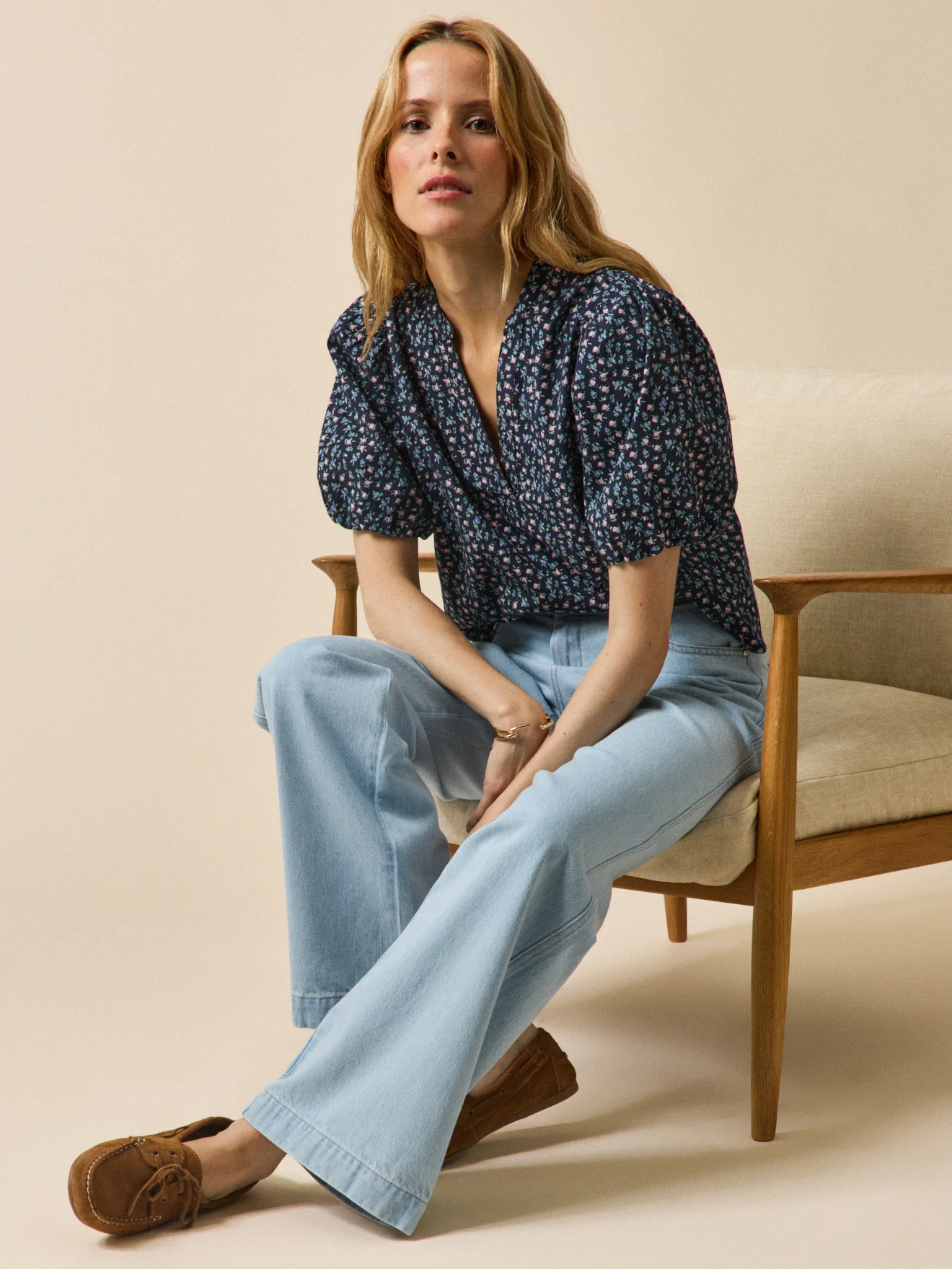 Top femme imprimé Mini Roses - Image 5