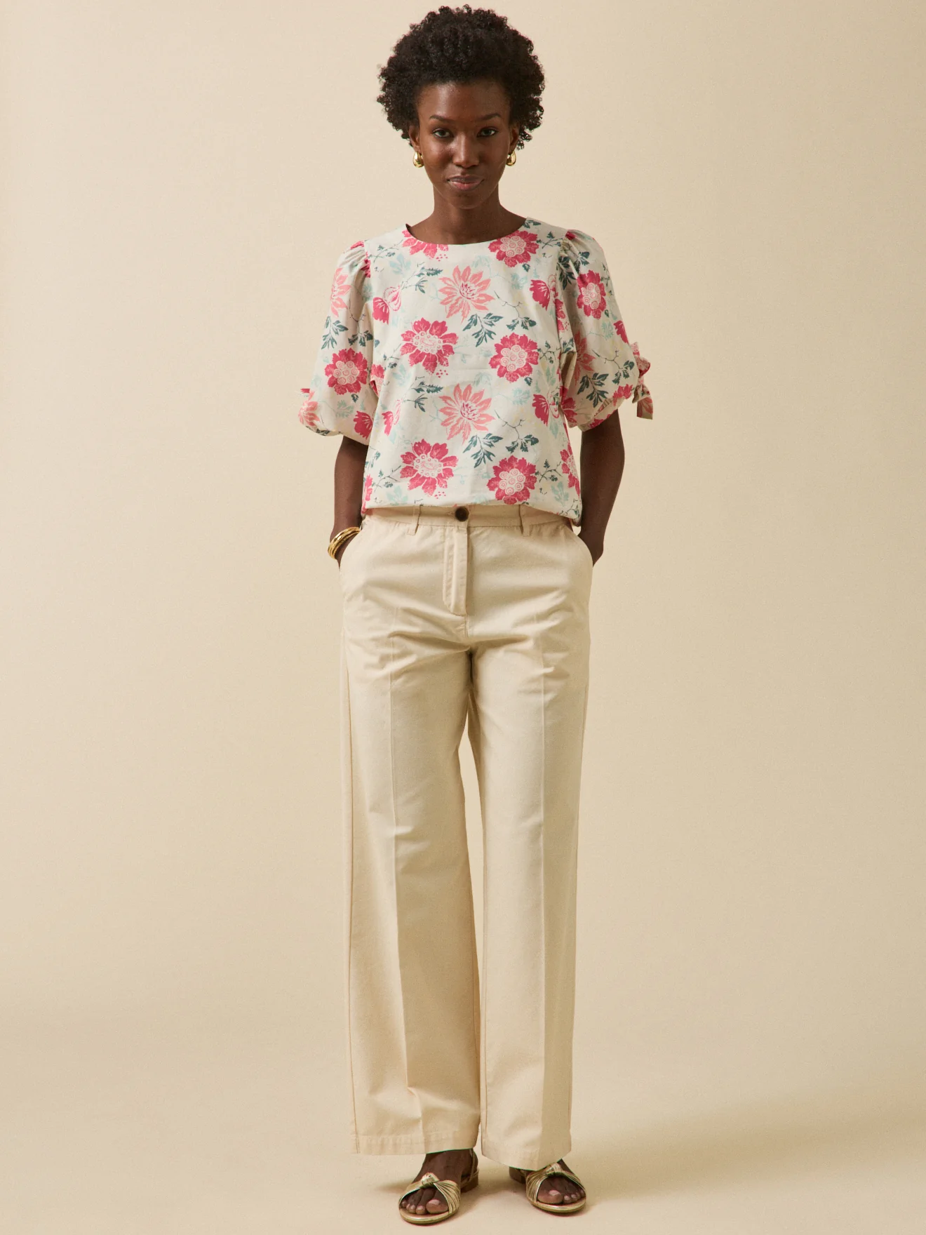 Top cérémonie femme imprimé Rosalia - Image 4