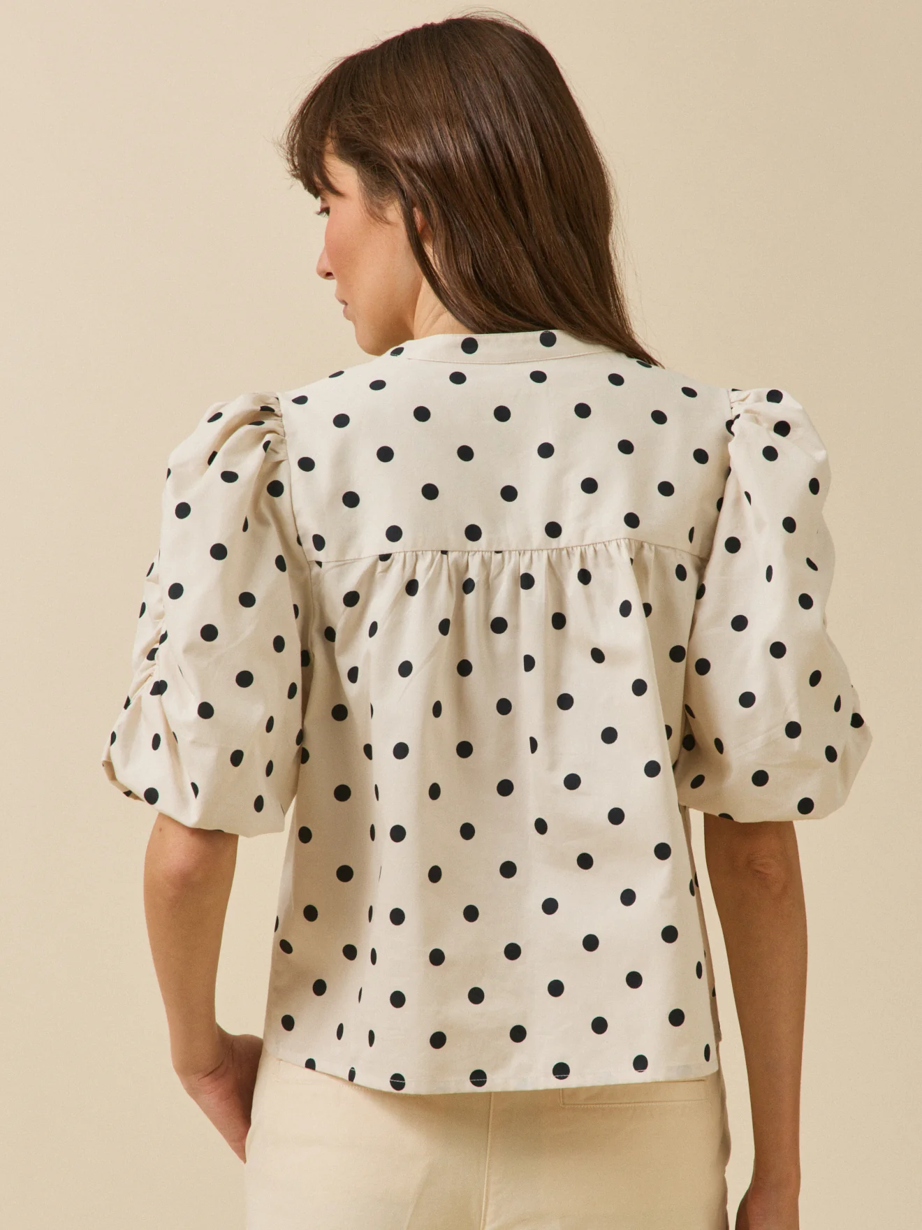 Top femme imprimé pois - Image 2