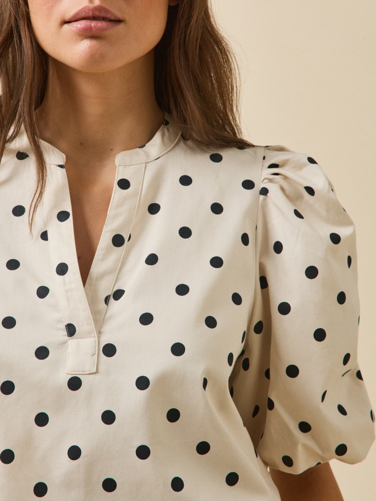 Top femme imprimé pois - Image 3