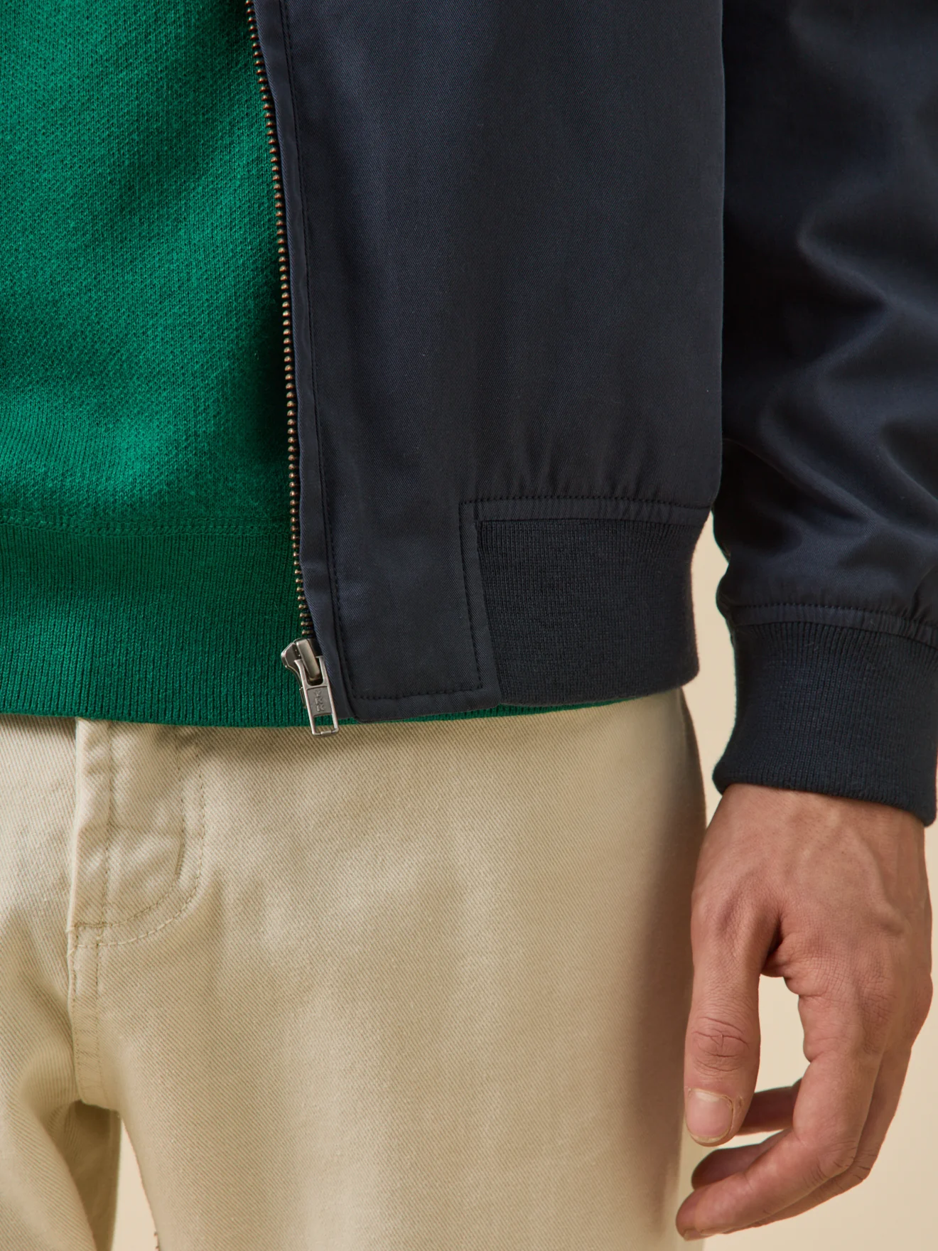 Blouson uni zippé homme - Image 6