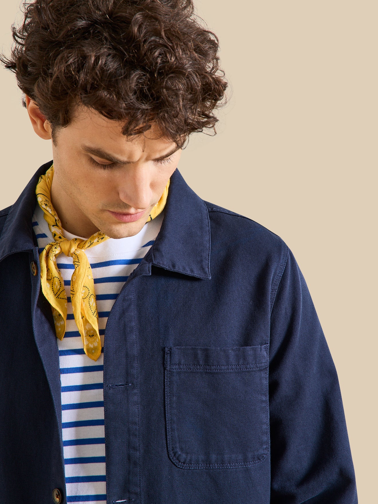 Veste worker homme twill coton recyclé - Image 3