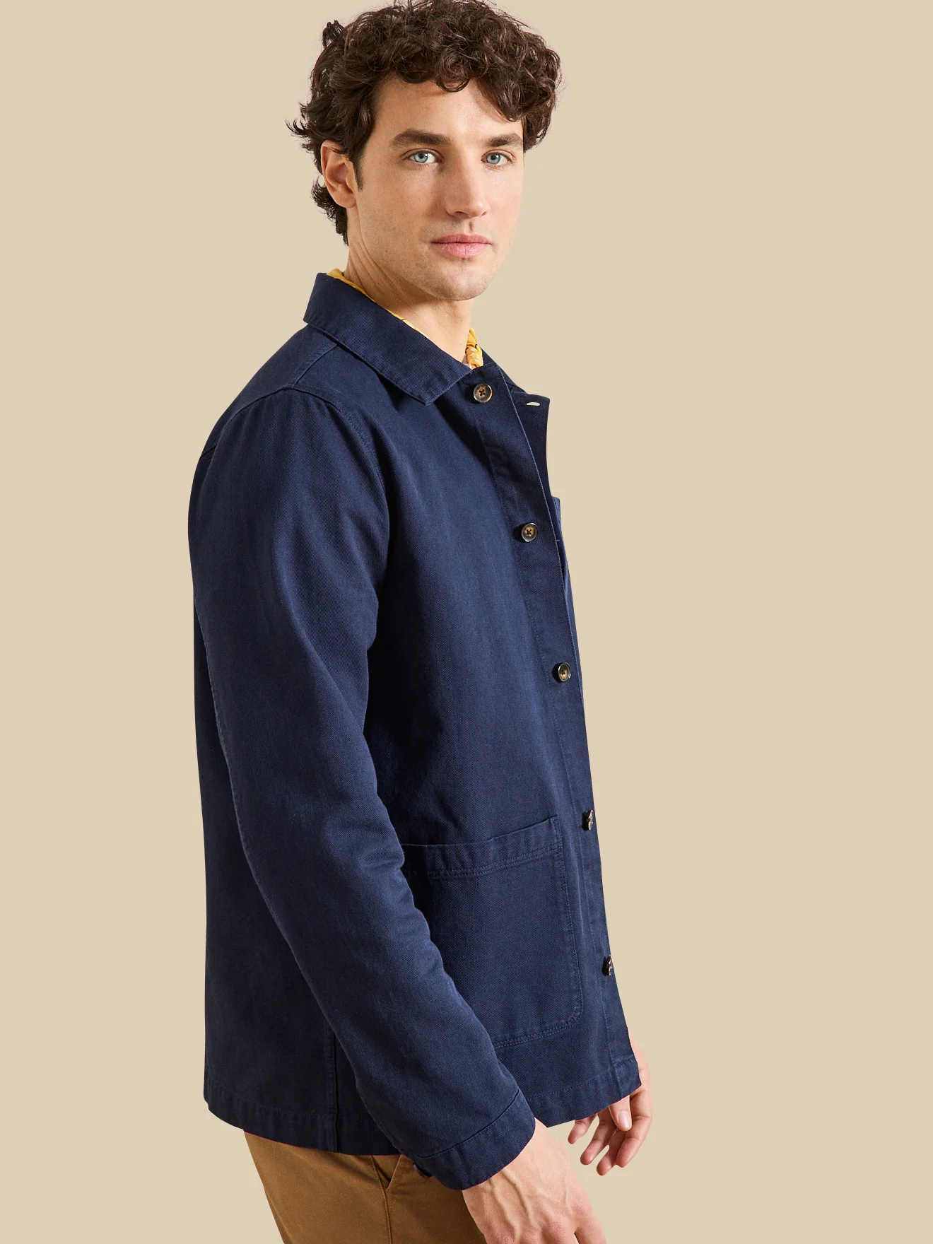 Veste worker homme twill coton recyclé - Image 4