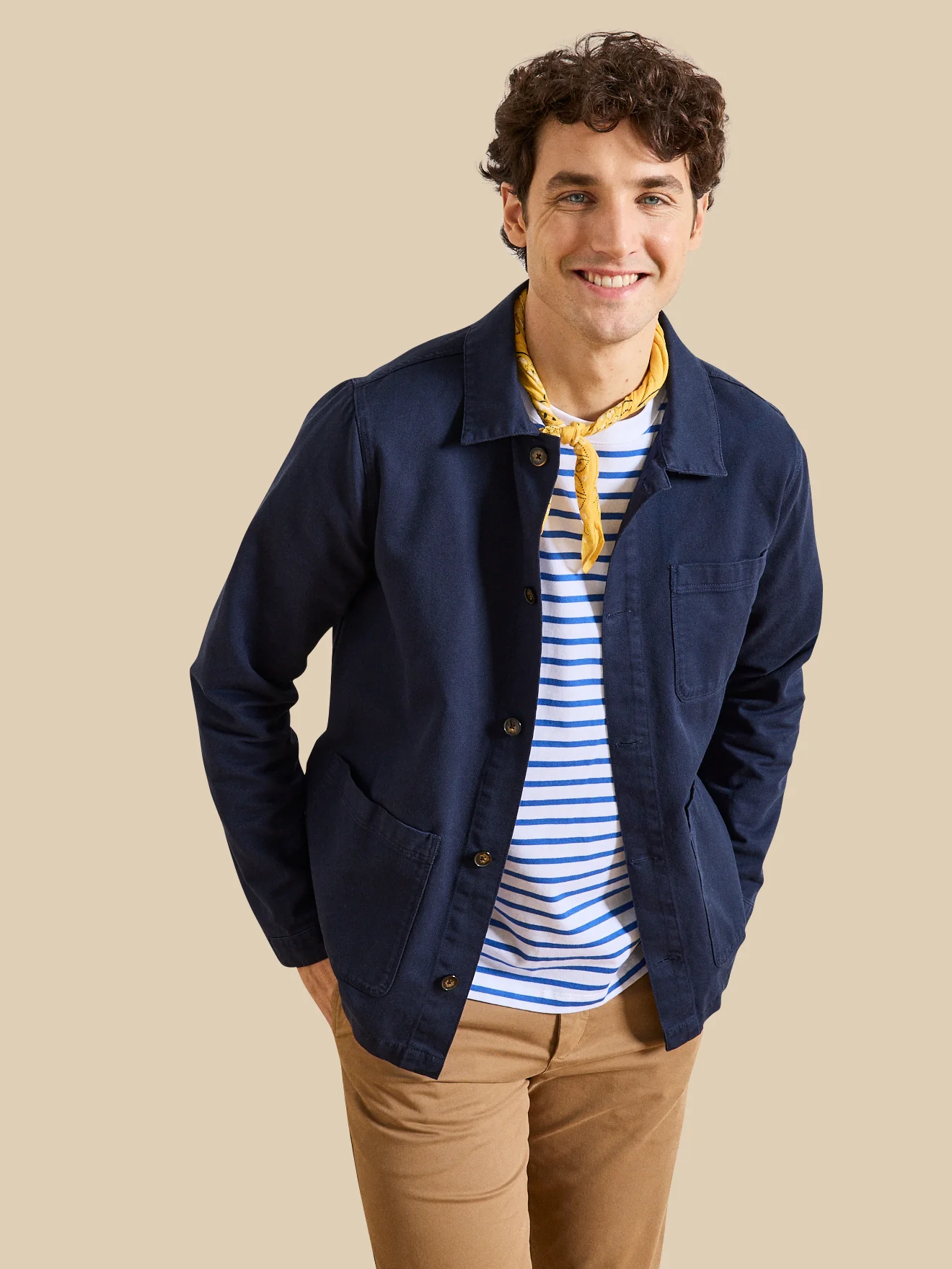 Veste worker homme twill coton recyclé - Image 6