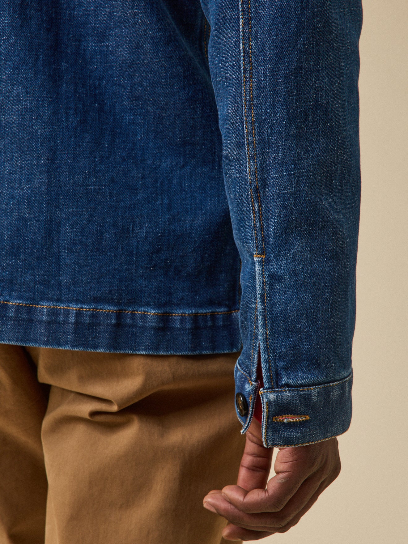 Veste worker homme denim coton recyclé - Image 6