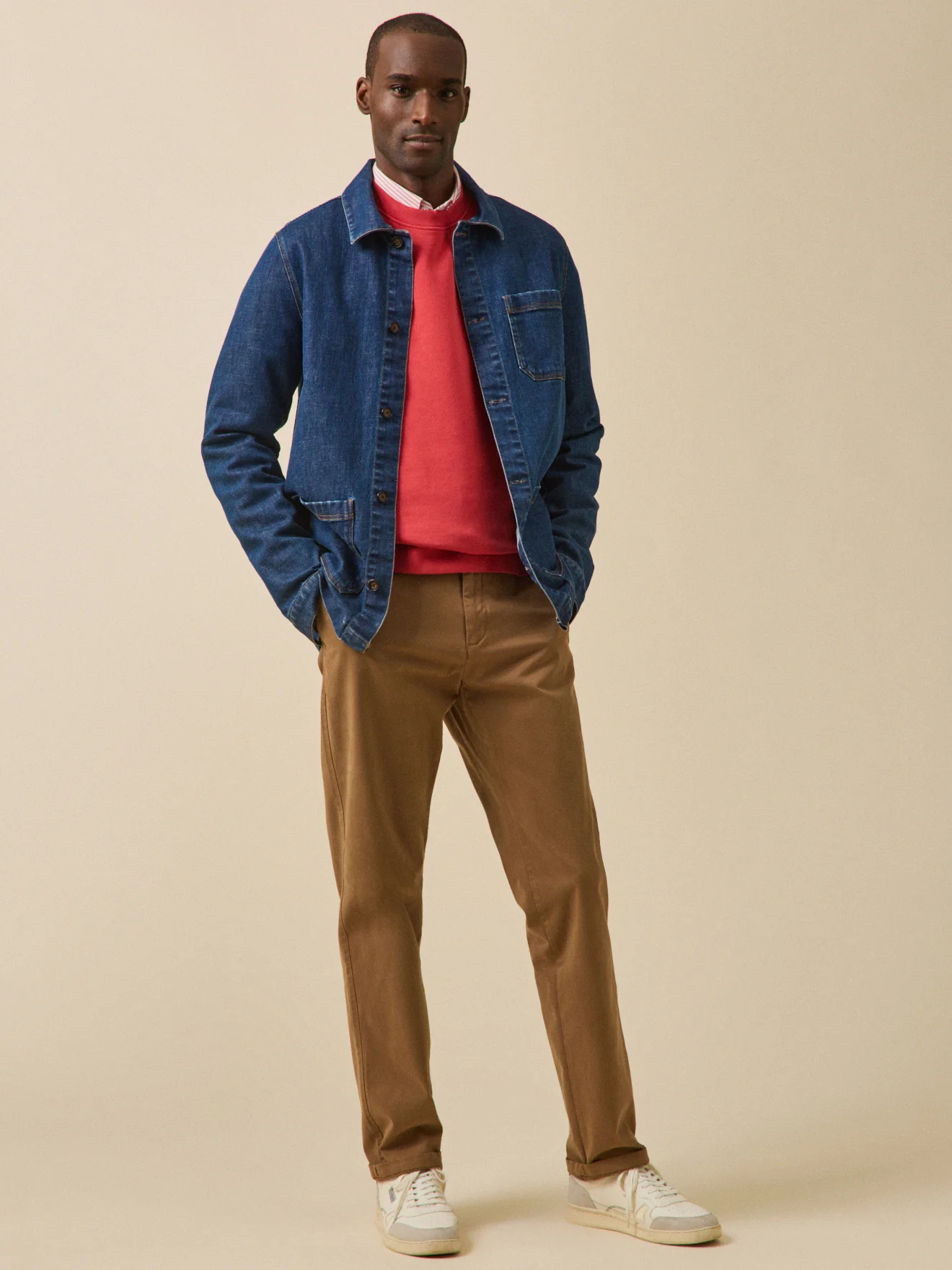 Veste worker homme denim coton recyclé - Image 8