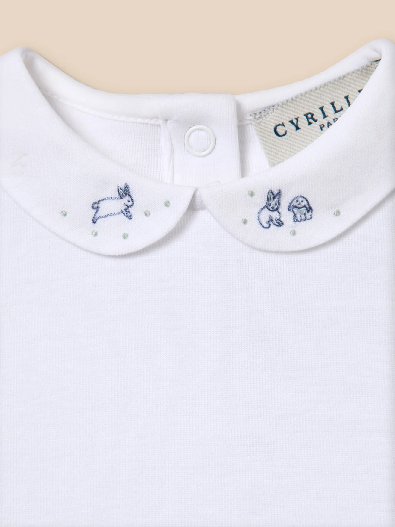Body col brodé Bébé - Coton biologique - Image 3