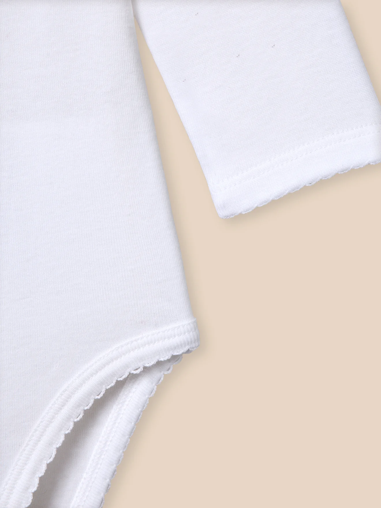 Body Bébé col en broderie anglaise - Coton biologique - Image 4