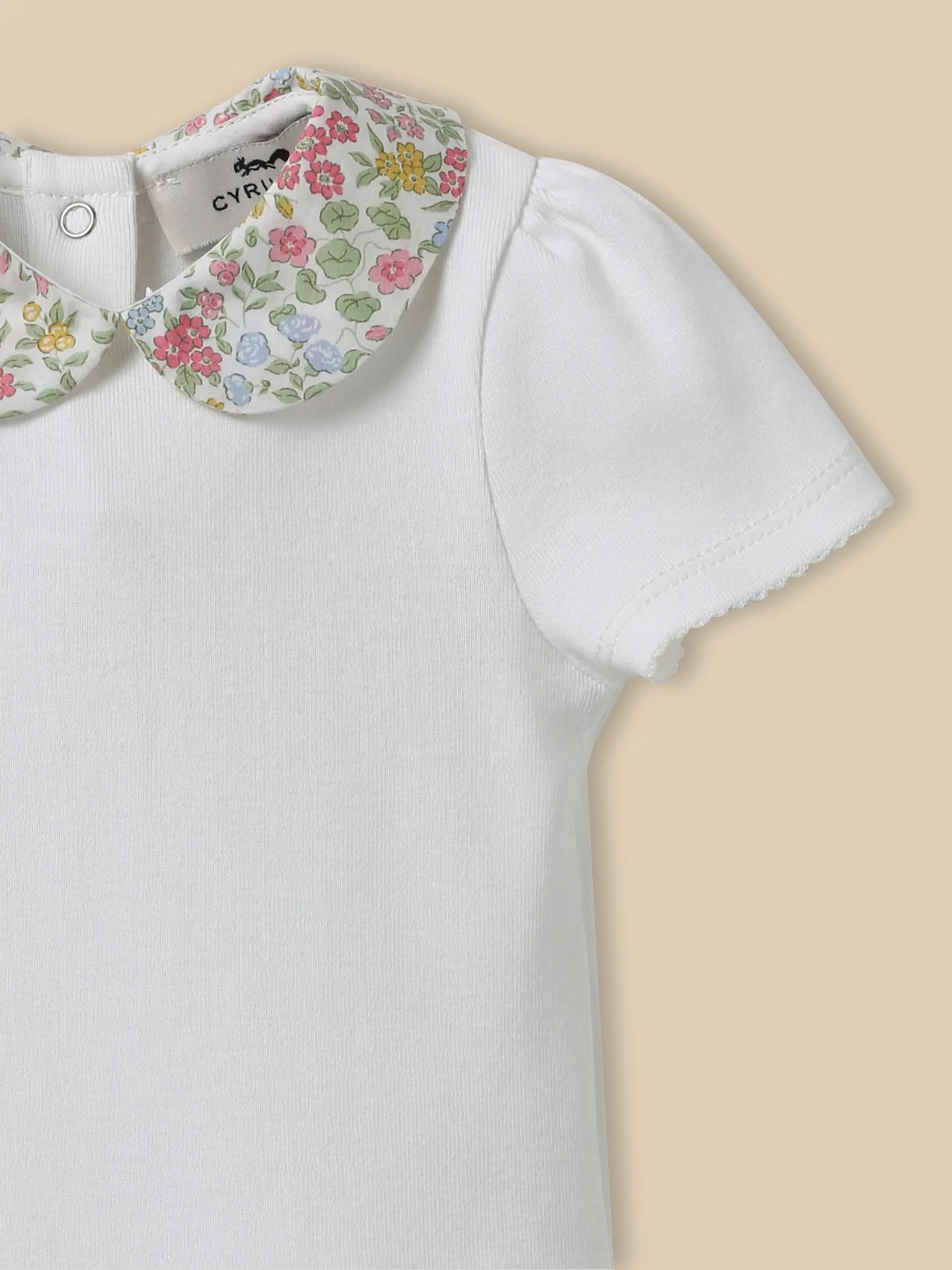 Body col en tissu Liberty - Coton biologique - Image 3