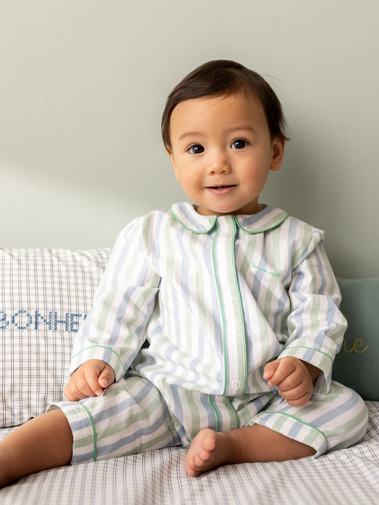 Pyjama rayé Bébé - Coton Biologique - Image 4