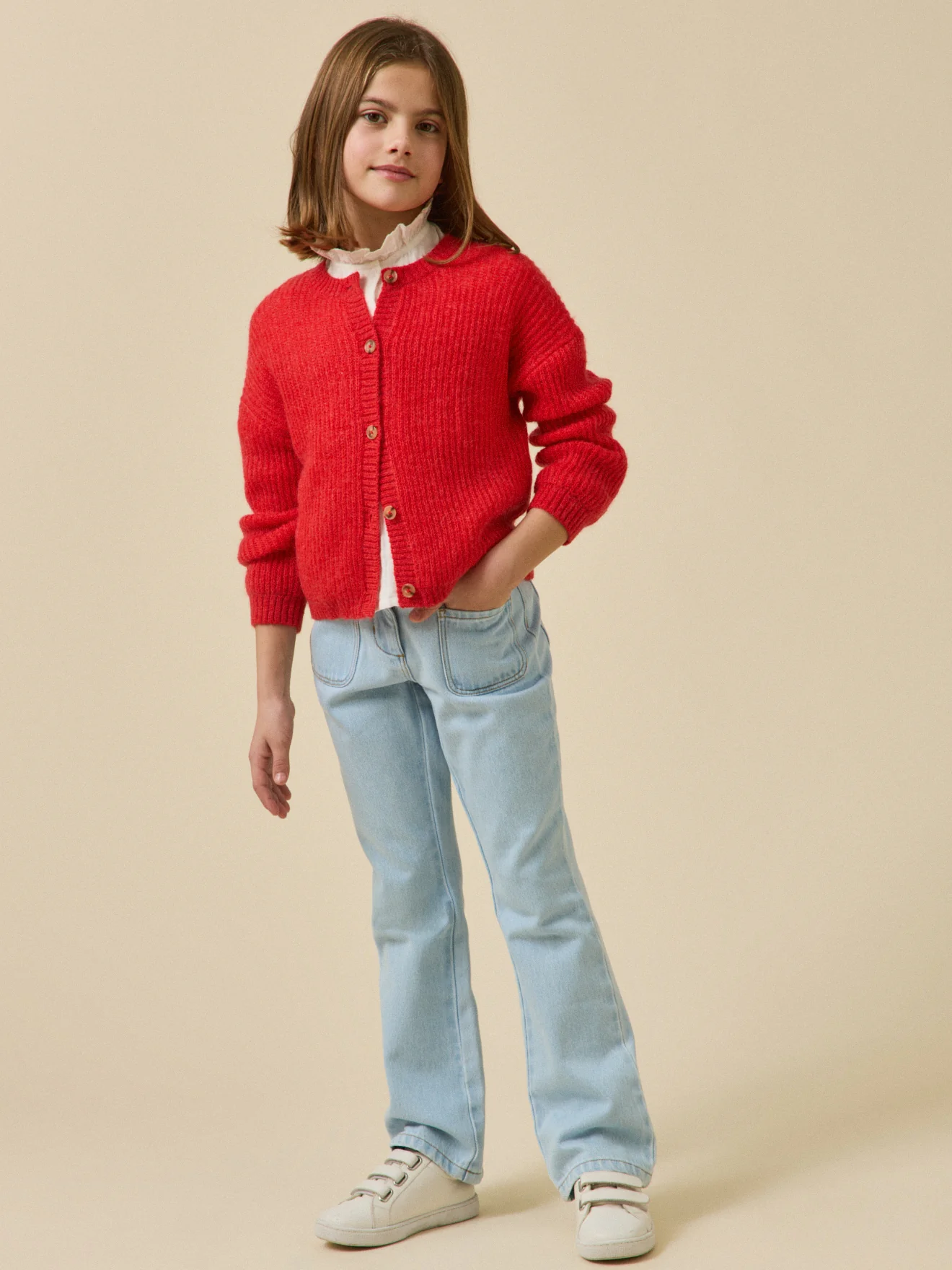 Cardigan Fille avec laine et mohair - Image 5