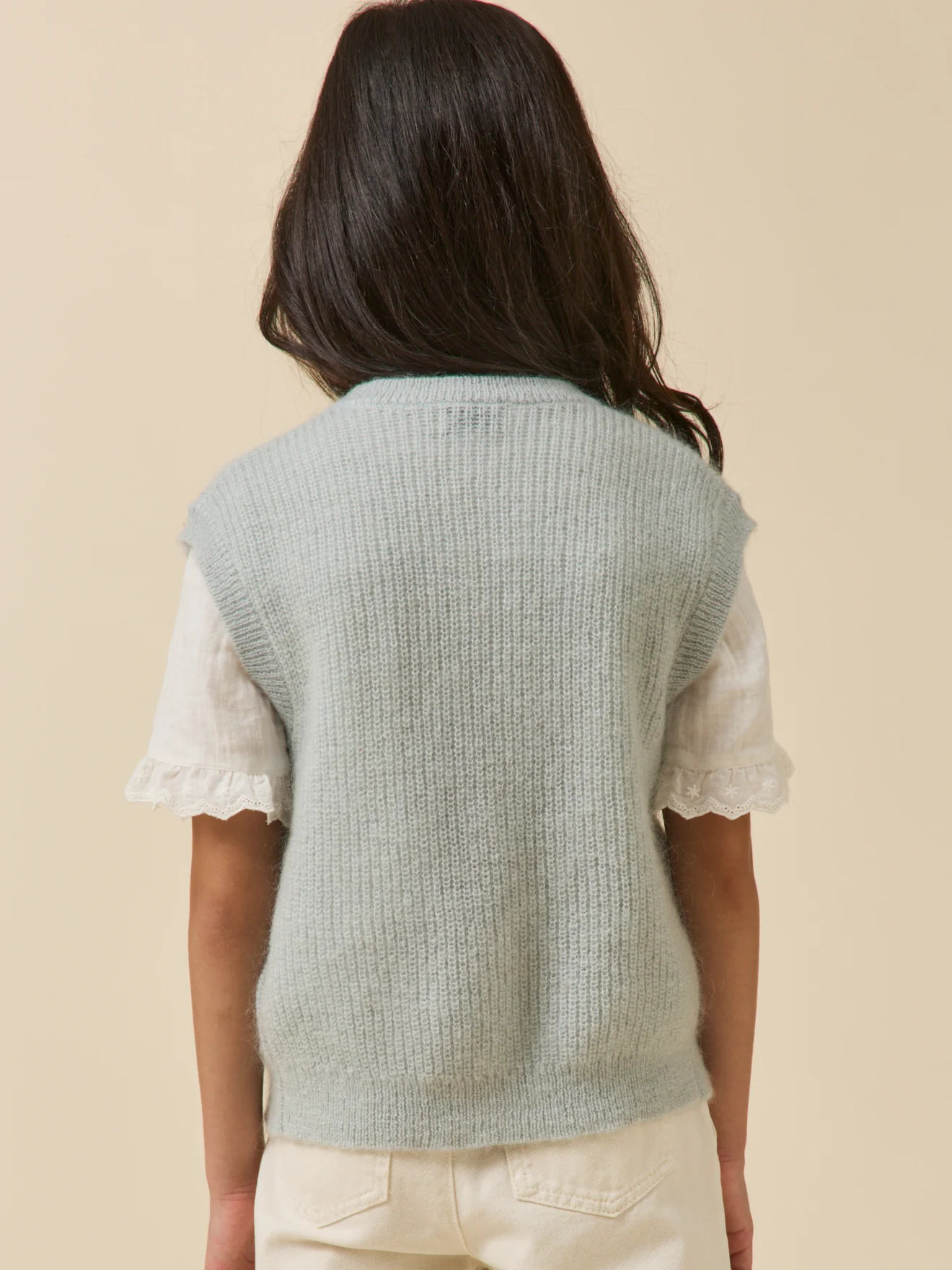 Cardigan Fille laine et mohair - Image 2