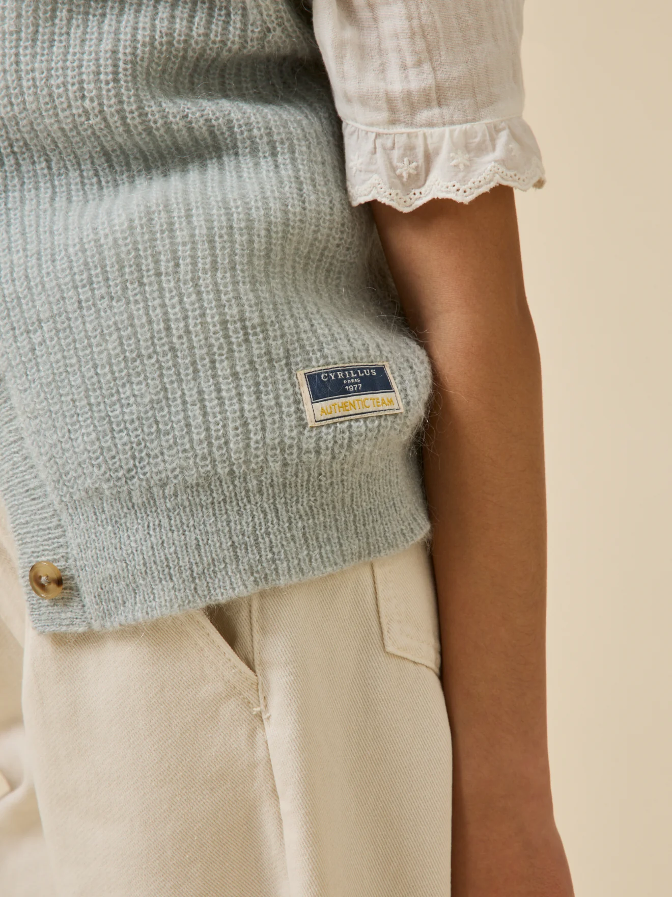 Cardigan Fille laine et mohair - Image 4