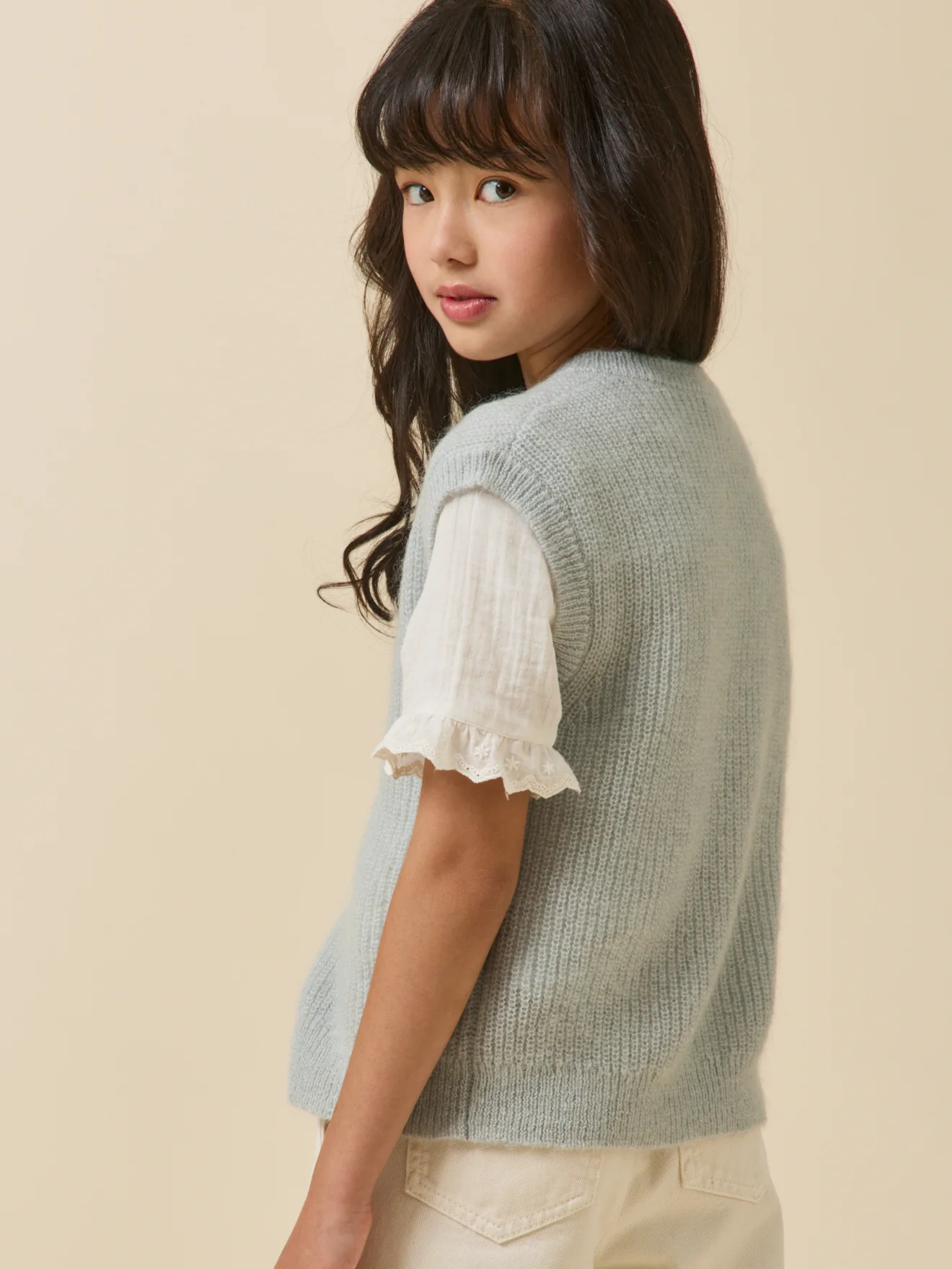 Cardigan Fille laine et mohair - Image 5