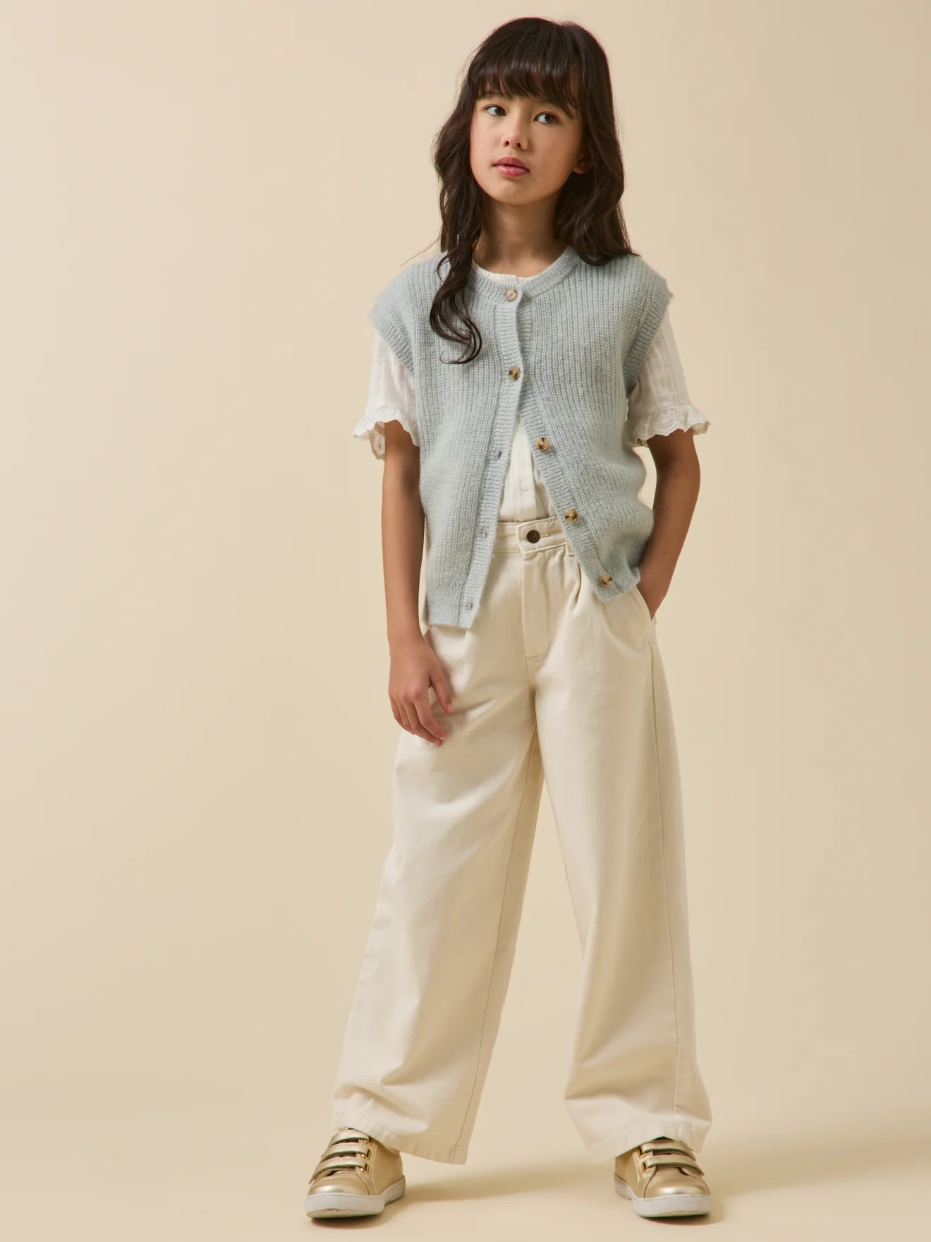 Cardigan Fille laine et mohair - Image 6