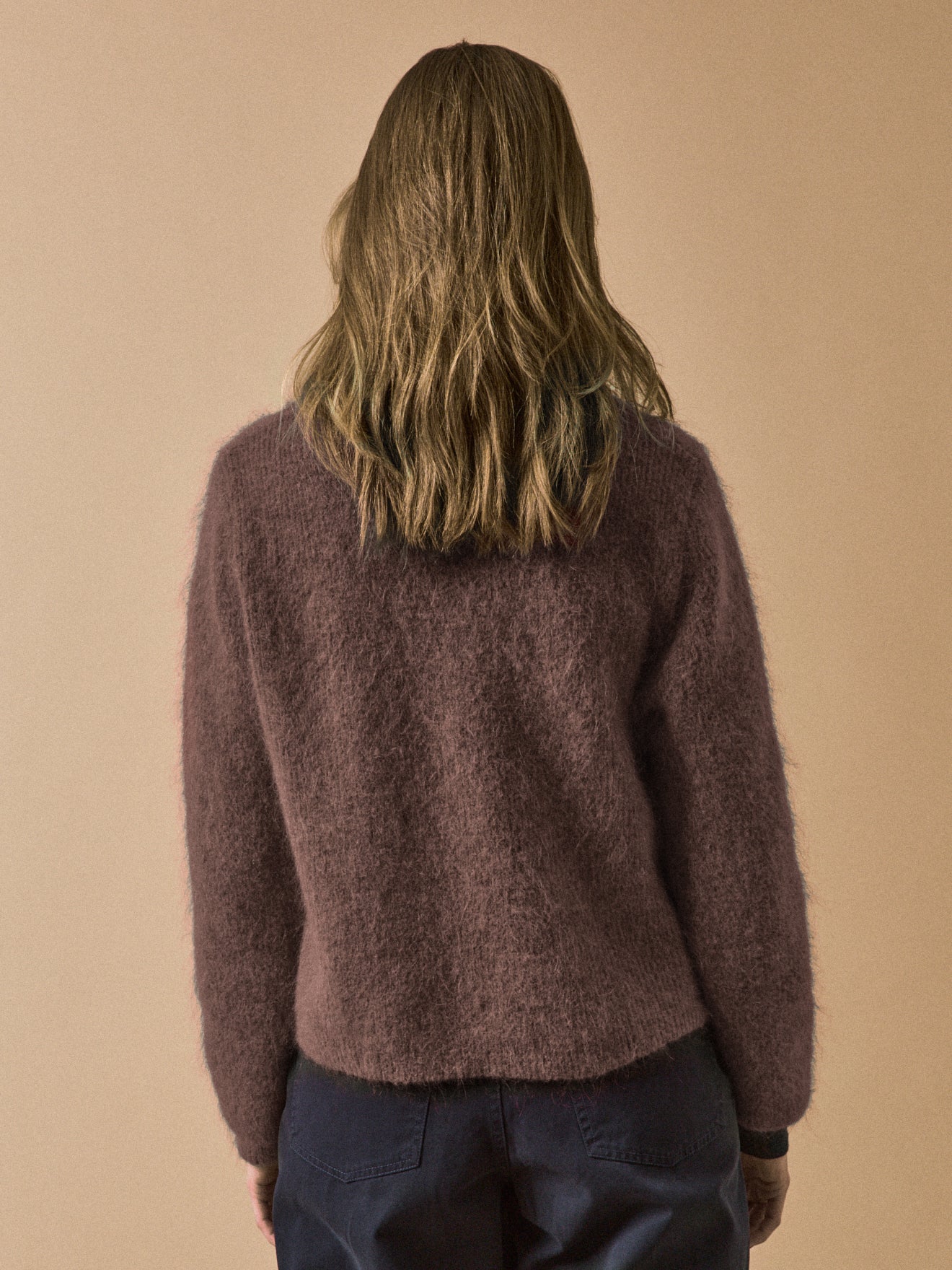 Gilet femme avec laine et mohair - Image 2