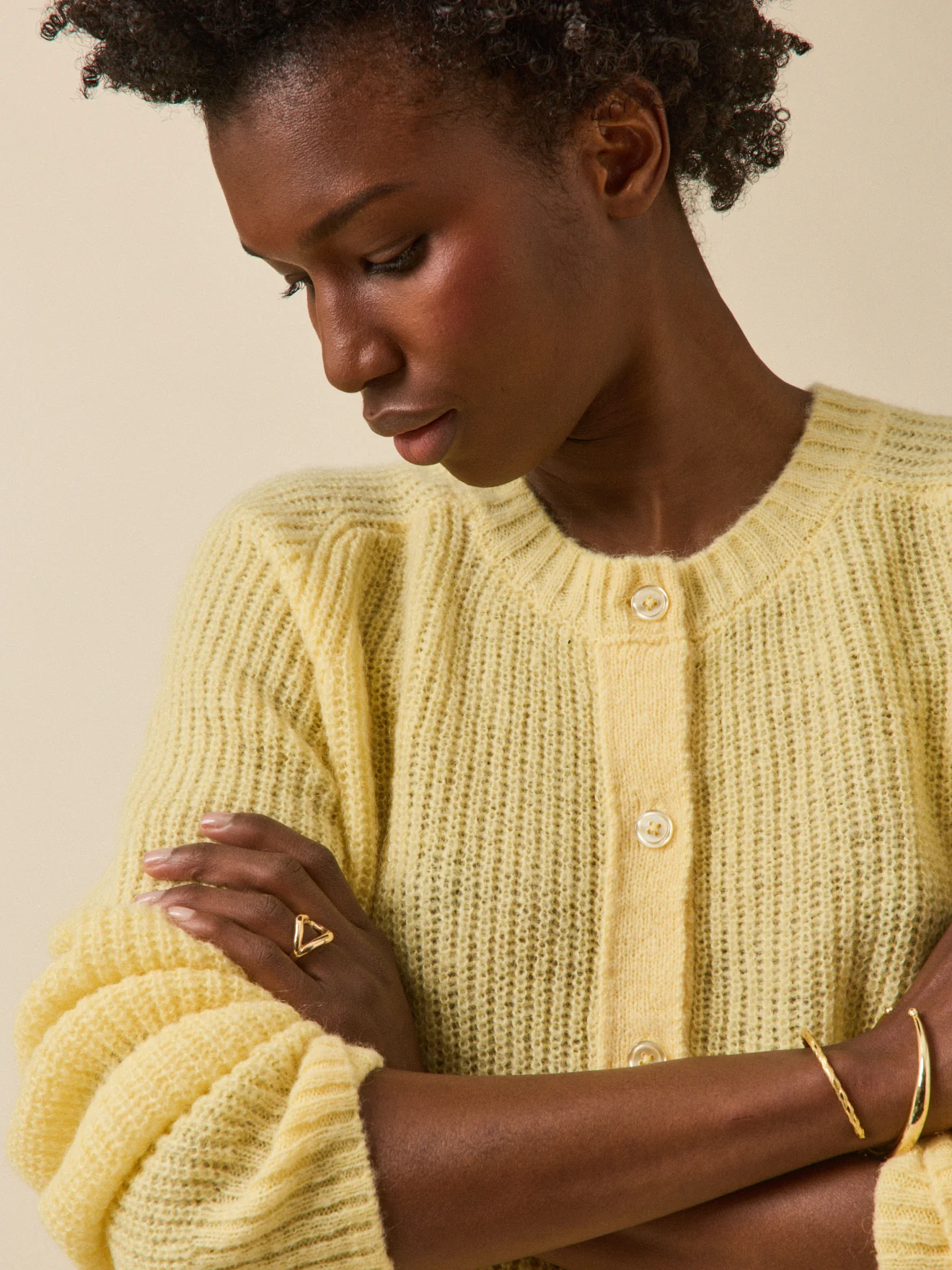 Gilet femme avec laine, alpaga et mohair - Image 3