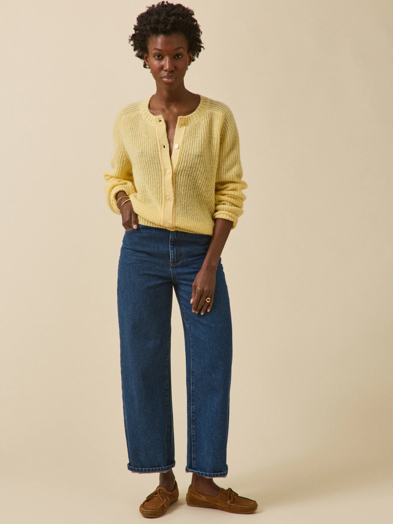 Gilet femme avec laine, alpaga et mohair - Image 4