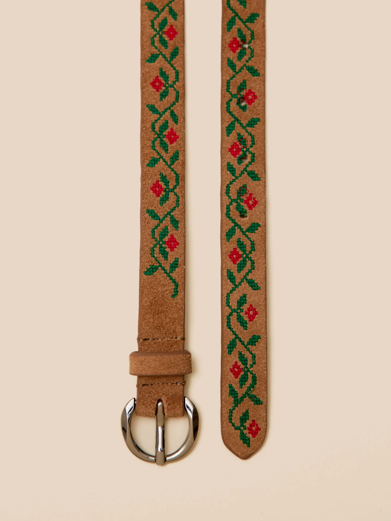 Ceinture brodée en cuir Fille - Image 2