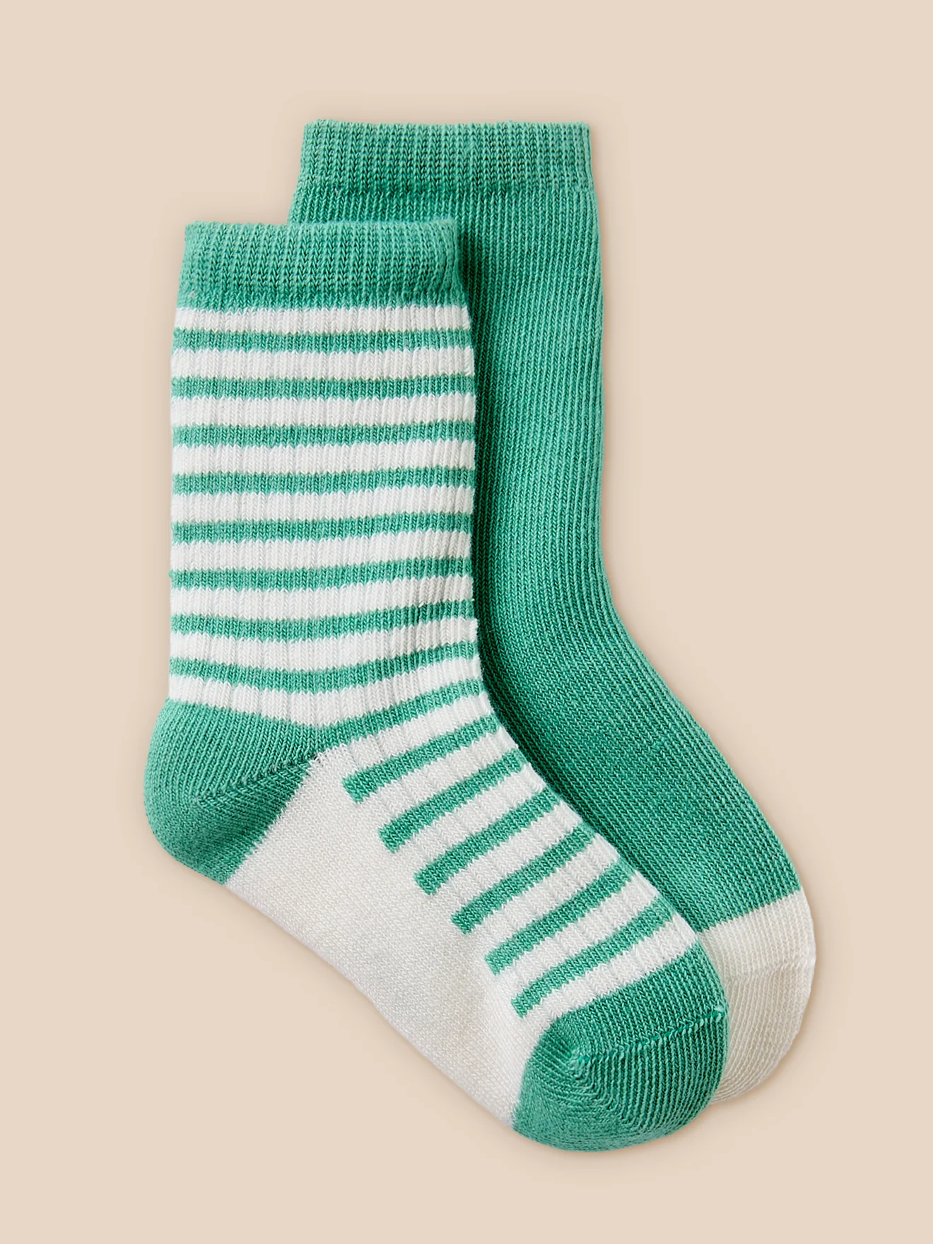 Lot de 2 paires de chaussettes à côtes Bébé