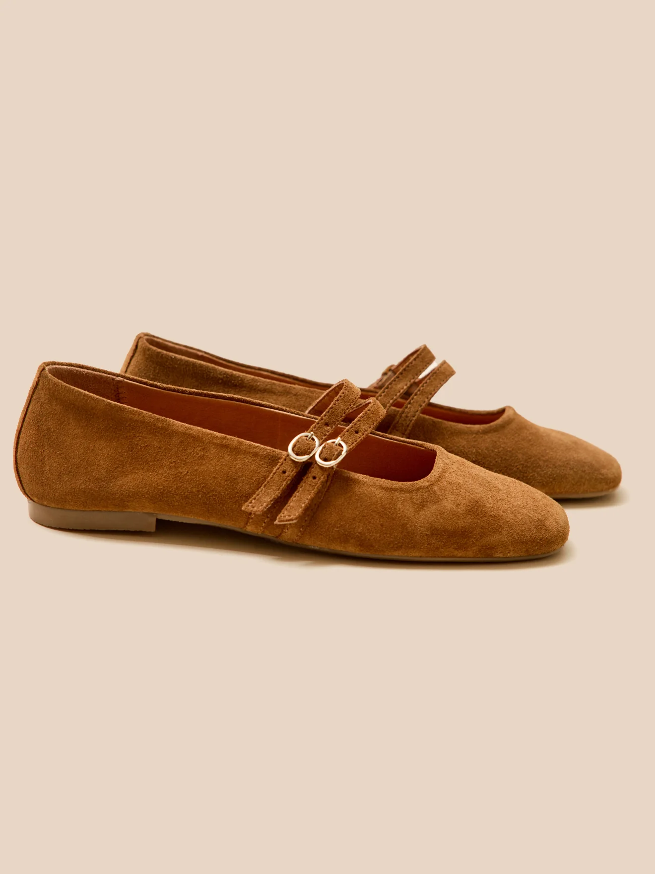 Ballerines 2 brides cuir femme - Image 6