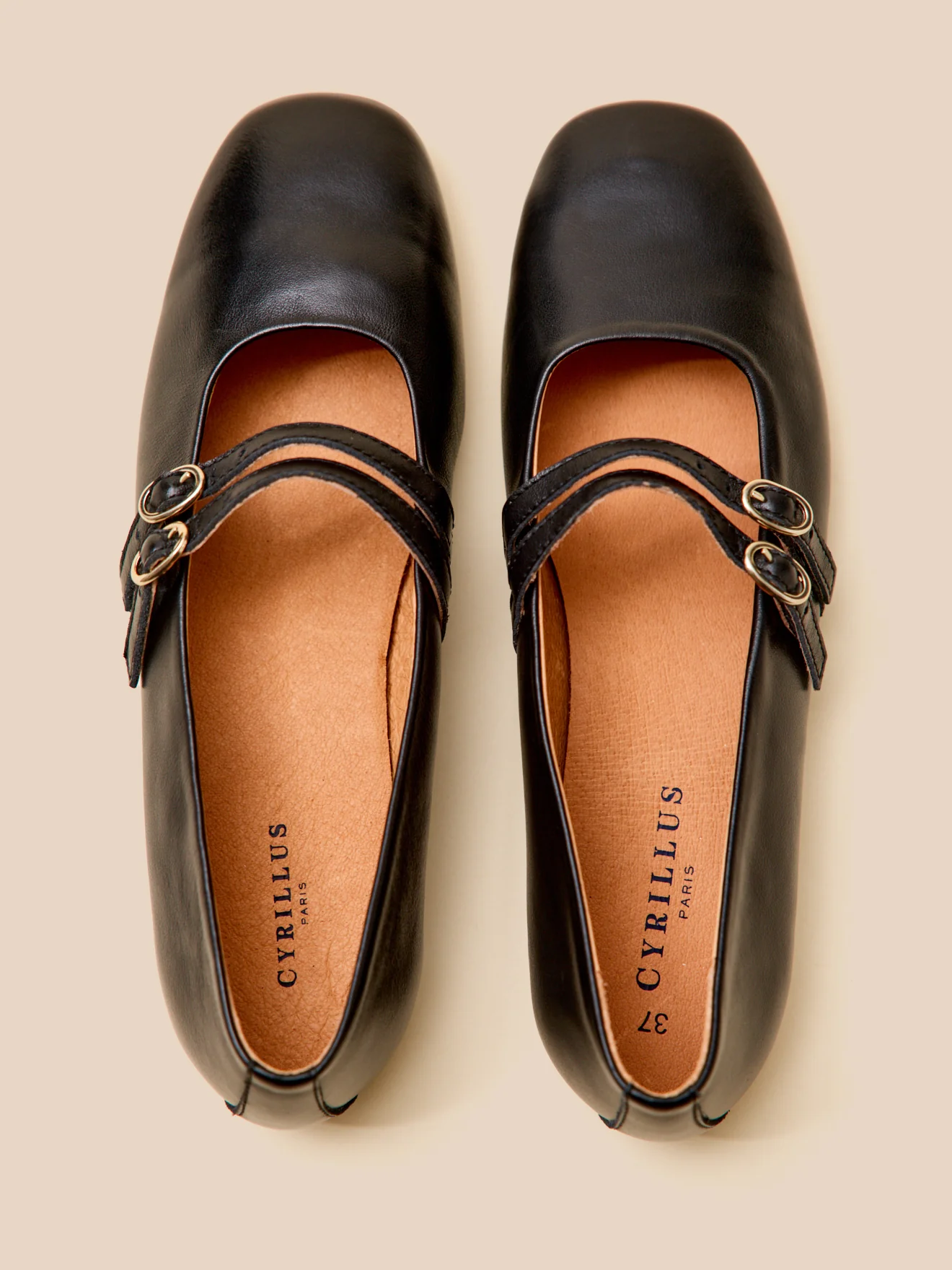Ballerines 2 brides cuir femme - Image 5