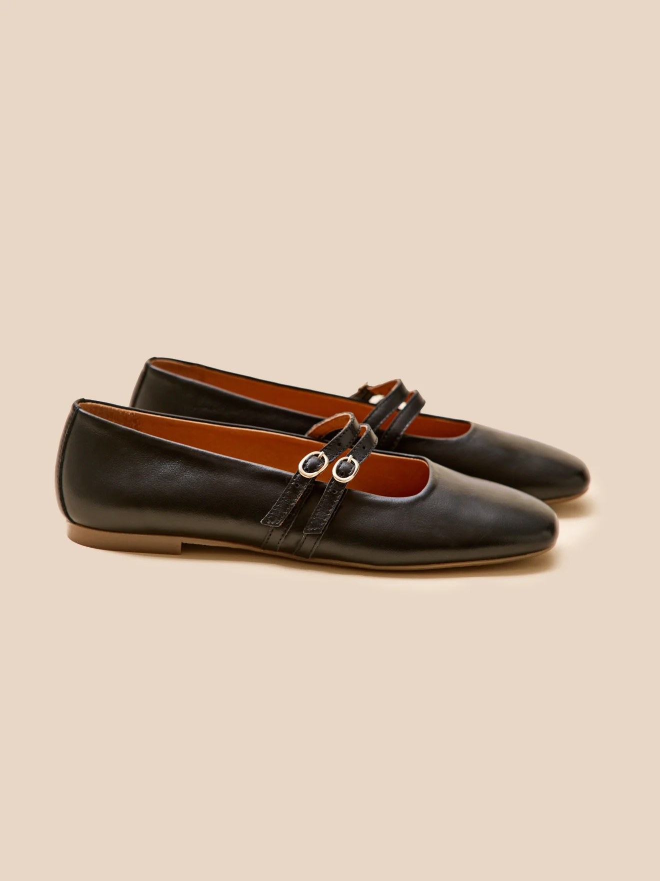Ballerines 2 brides cuir femme - Image 6