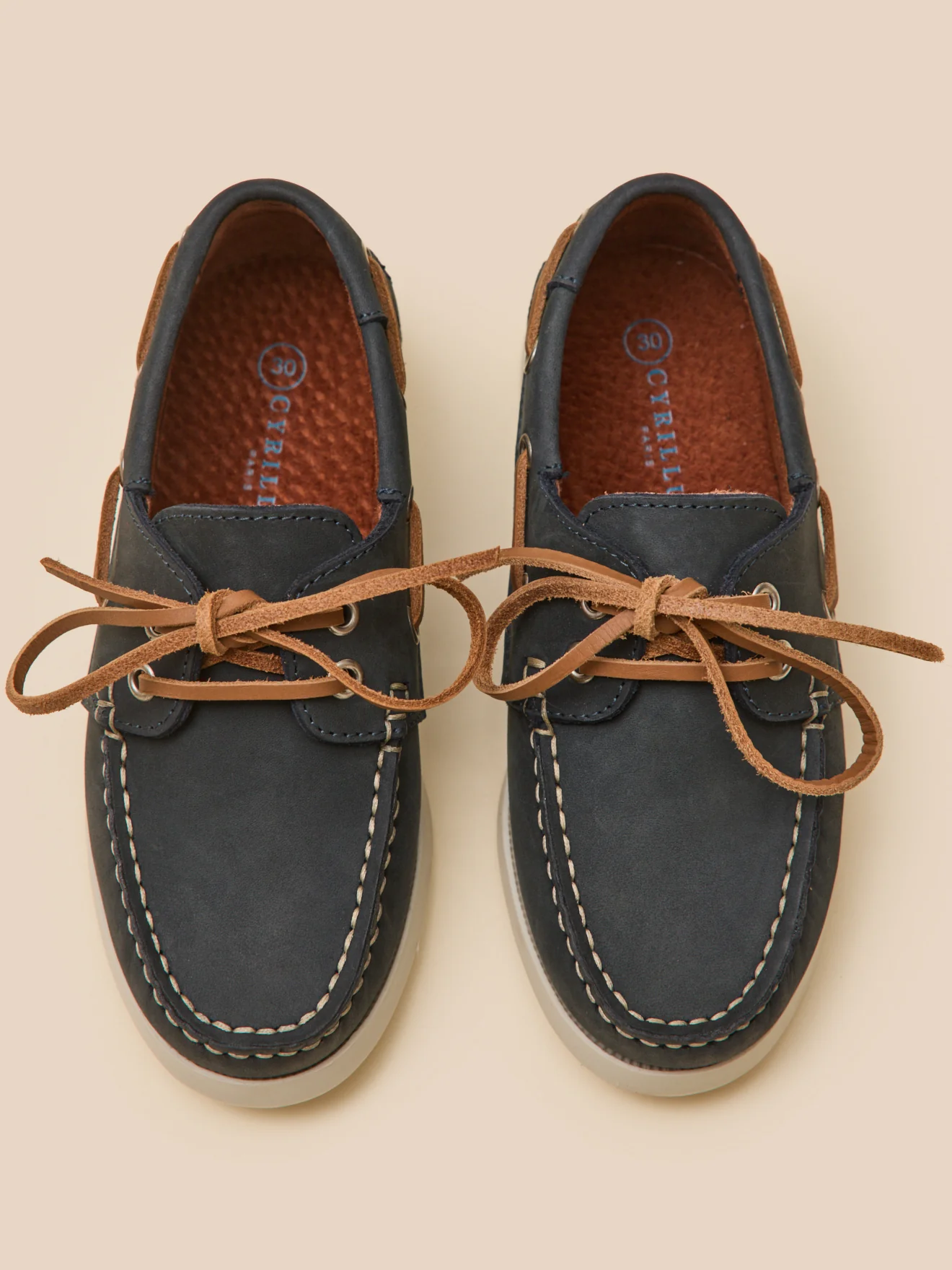 Chaussures bateau en cuir Garçon - Image 5