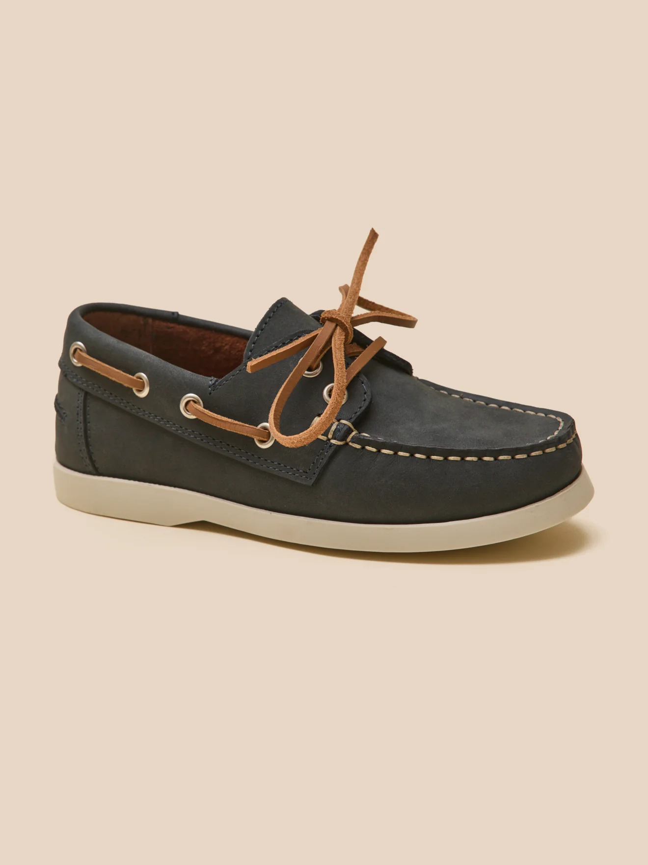 Chaussures bateau en cuir Garçon - Image 8