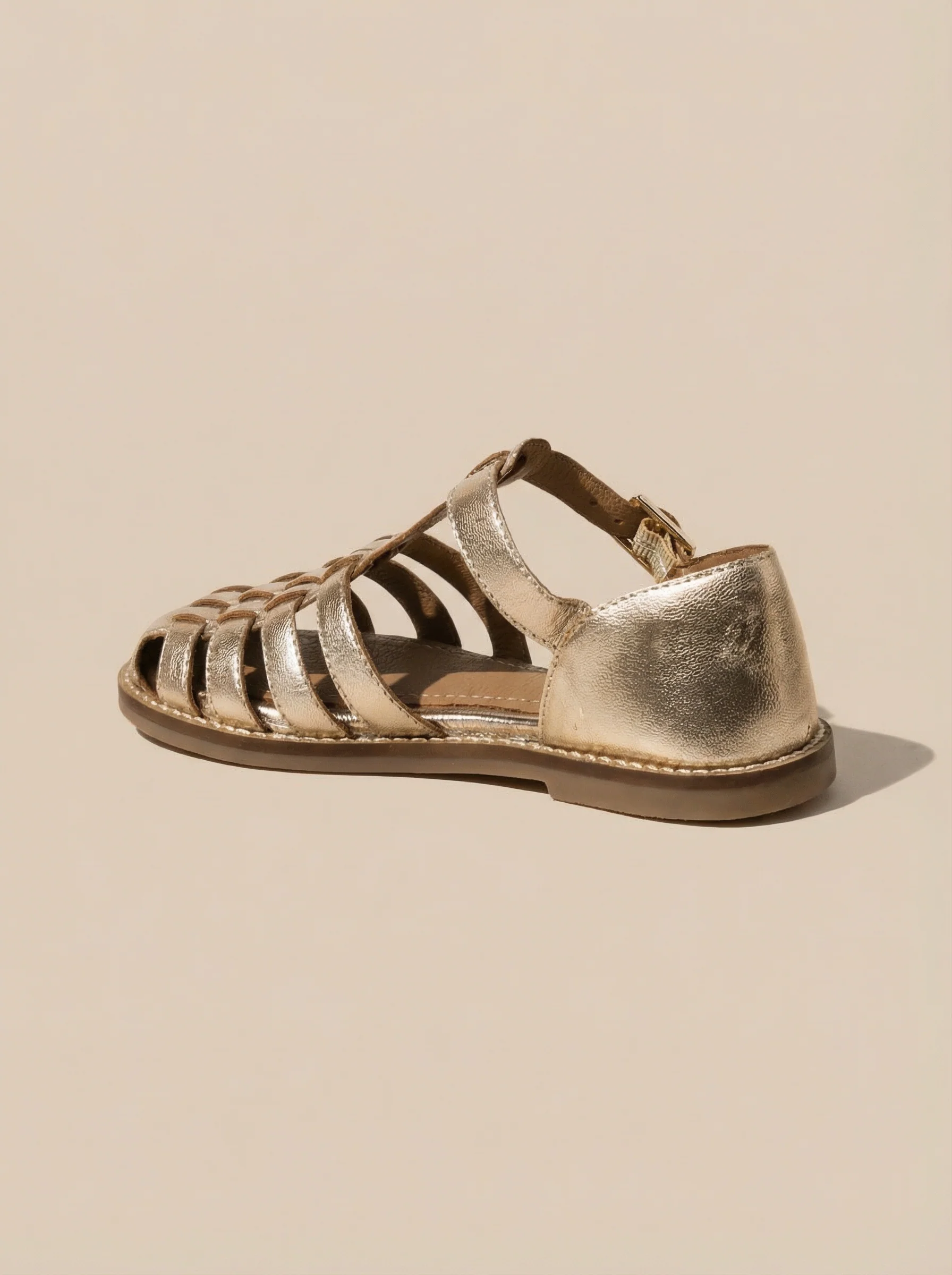 Sandales en cuir irisé fille - Image 3
