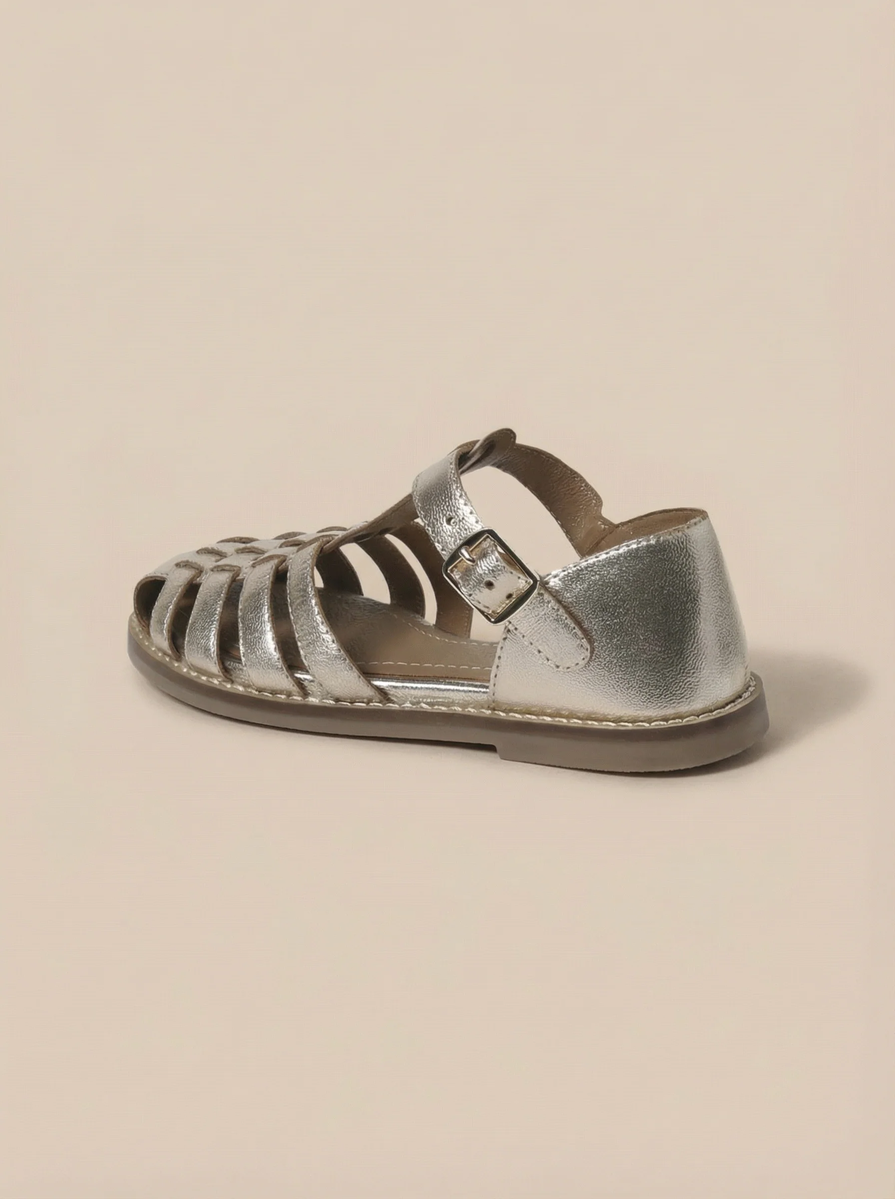 Sandales en cuir irisé fille - Image 4