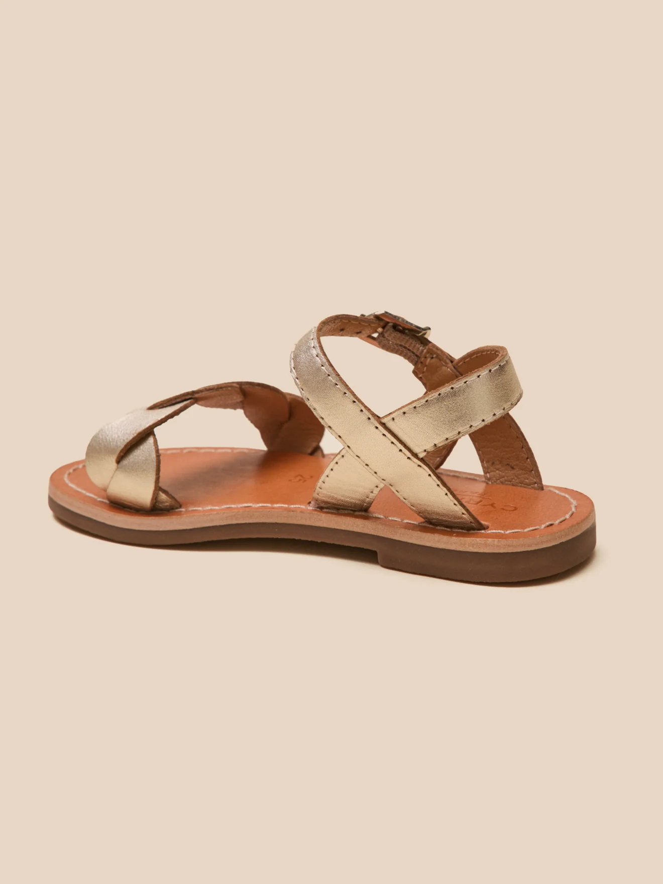 Sandales tressées Fille en cuir - Image 3