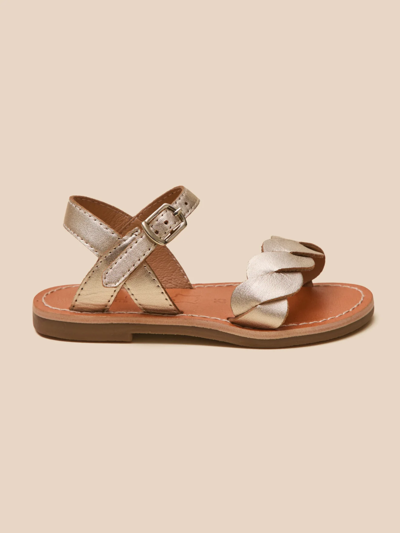 Sandales tressées Fille en cuir - Image 7