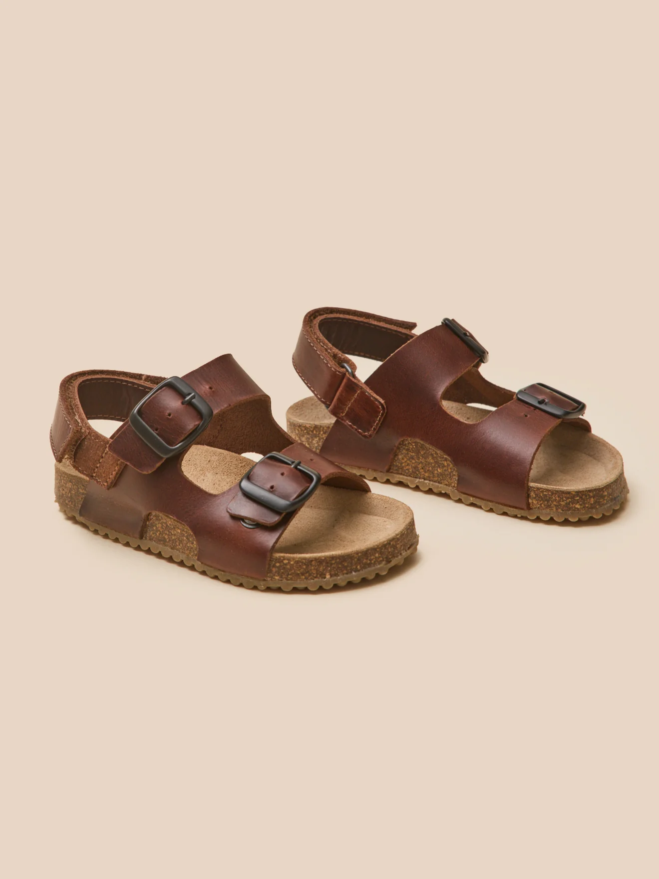 Sandales à brides garçon en cuir