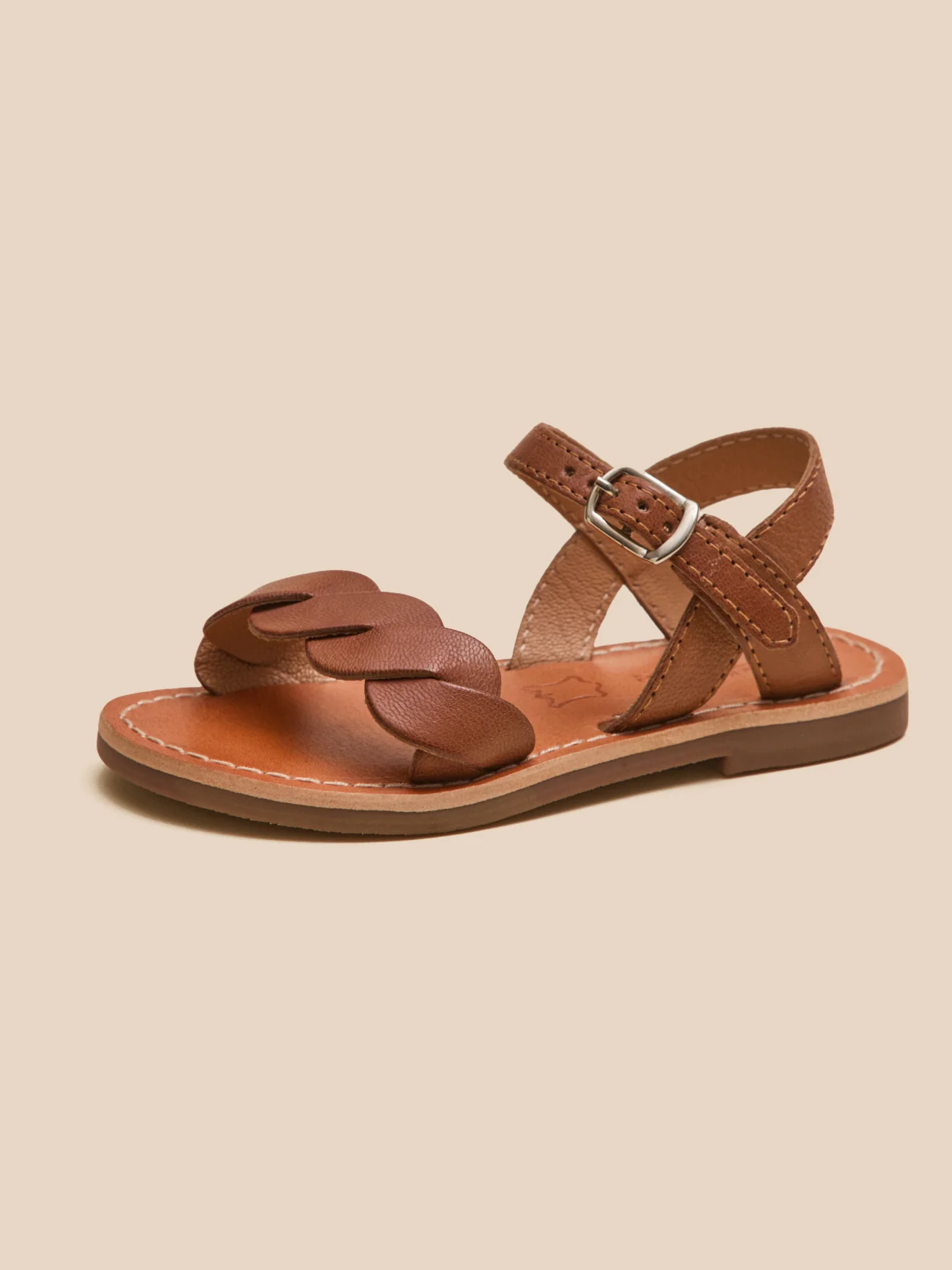 Sandales tressées Fille en cuir - Image 2