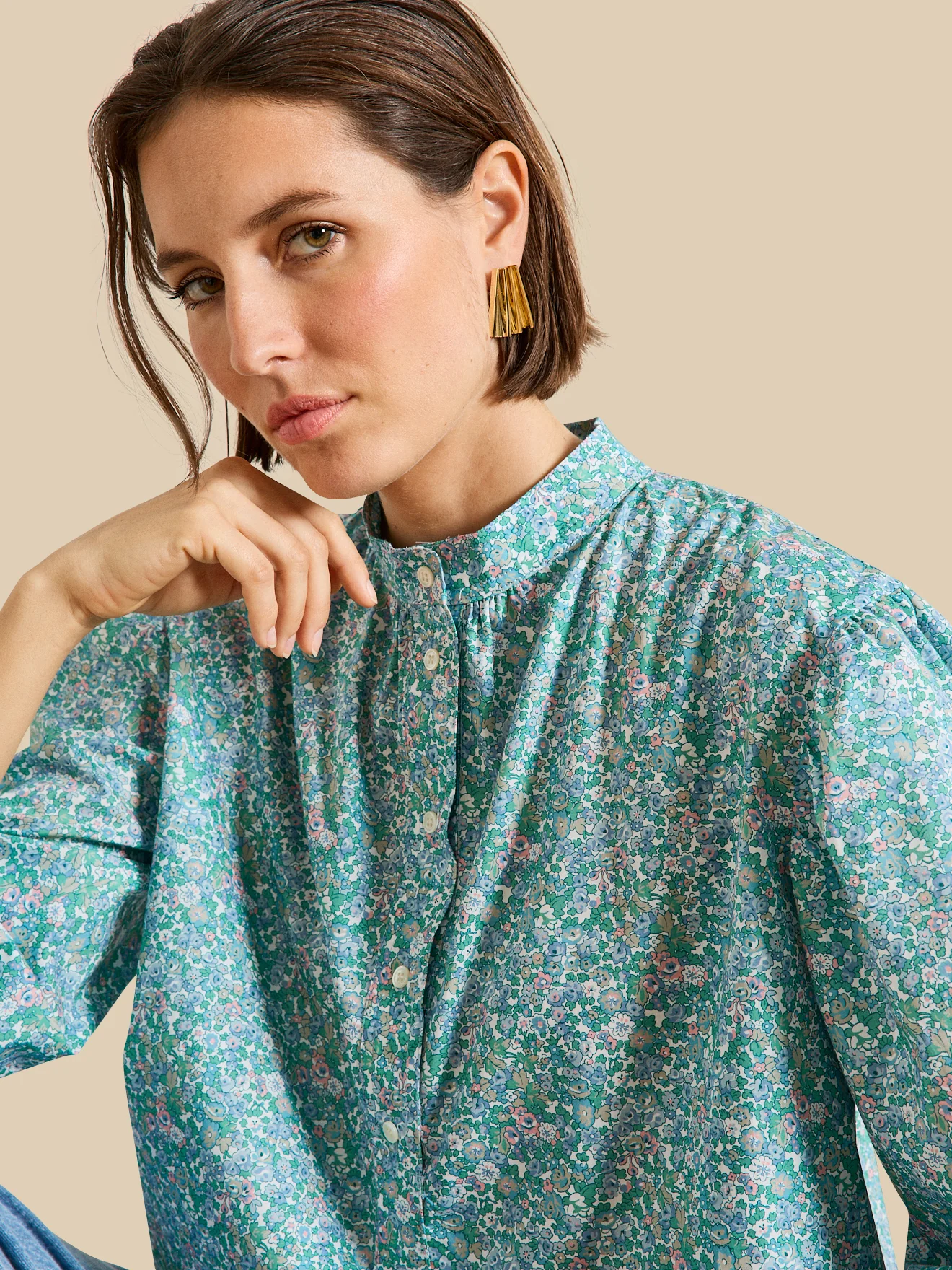 Blouse femme tissu Liberty Harriet - Limited Collection - Image 3