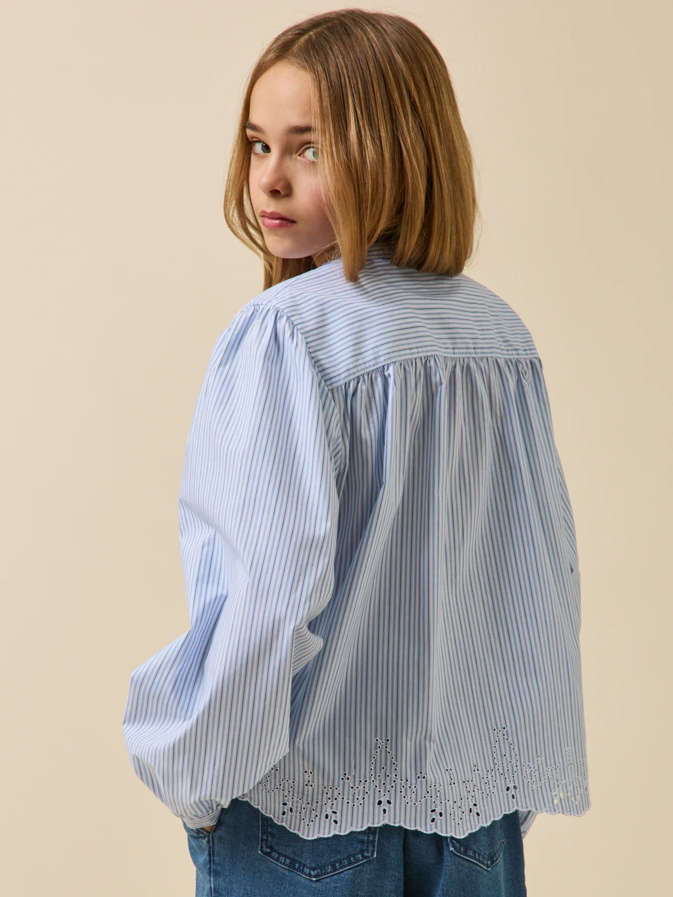 Chemise rayée Fille - Collection junior - Image 2