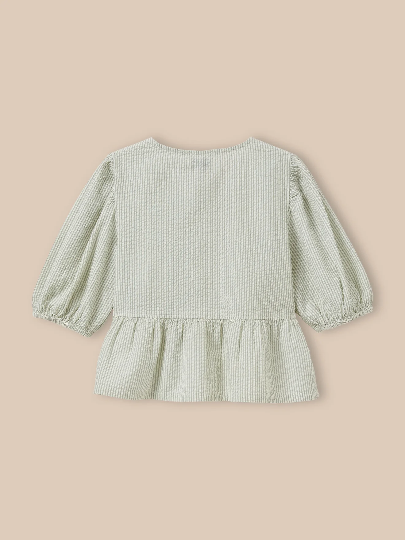 Blouse rayée en seersucker Fille - Image 7