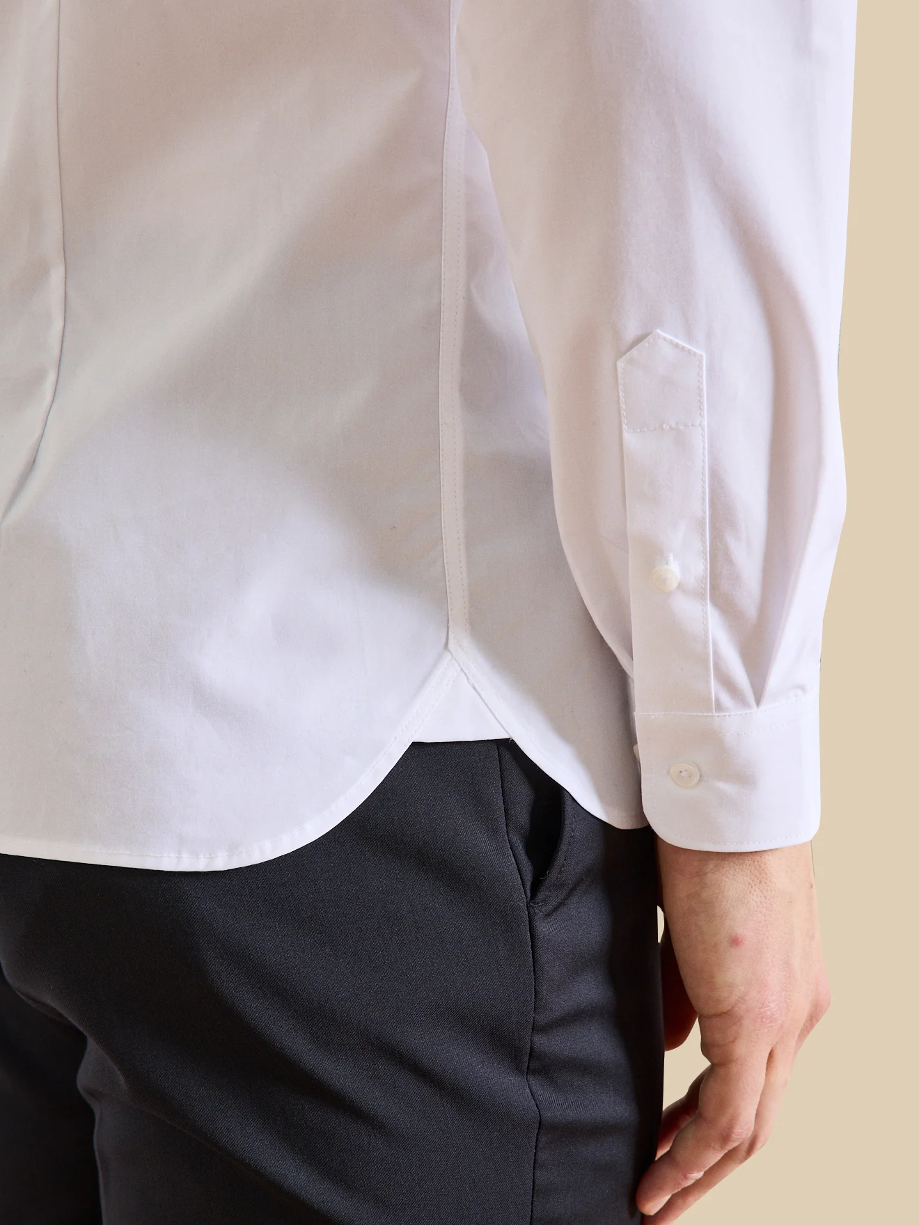 Chemise Slim Fit homme popeline unie easy care - Image 3