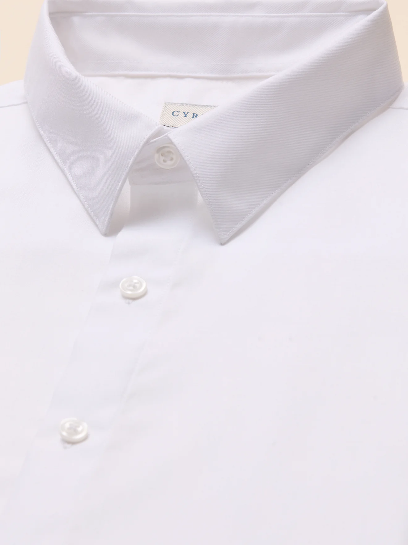 Chemise twill uni homme coupe ajustée - Image 7