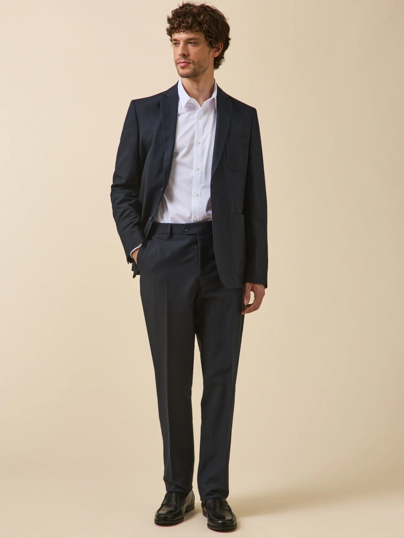 Chemise twill uni homme coupe contemporaine - Image 6