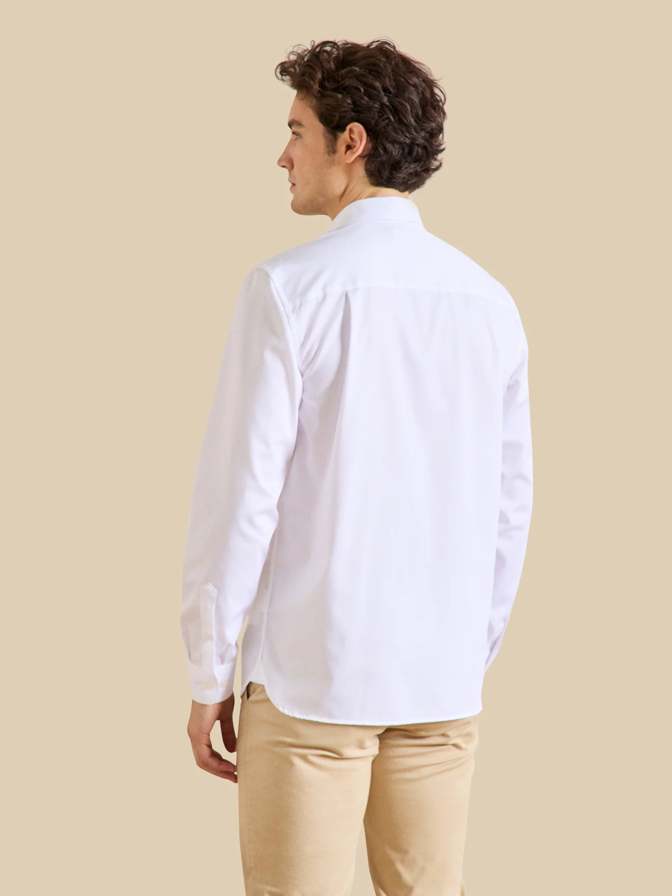 Chemise unie coton twill Regular Fit homme non iron - Image 2