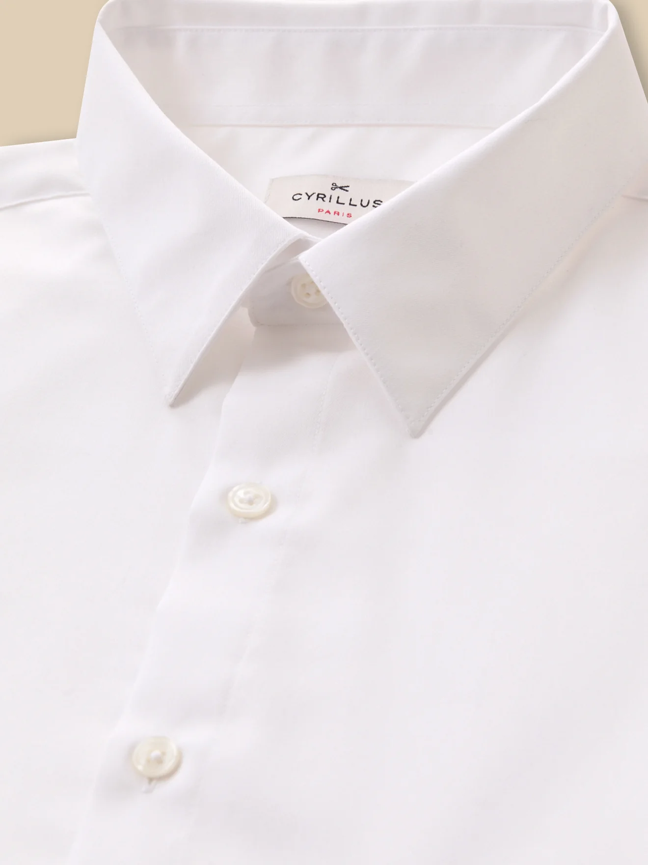 Chemise unie coton twill Regular Fit homme non iron - Image 5