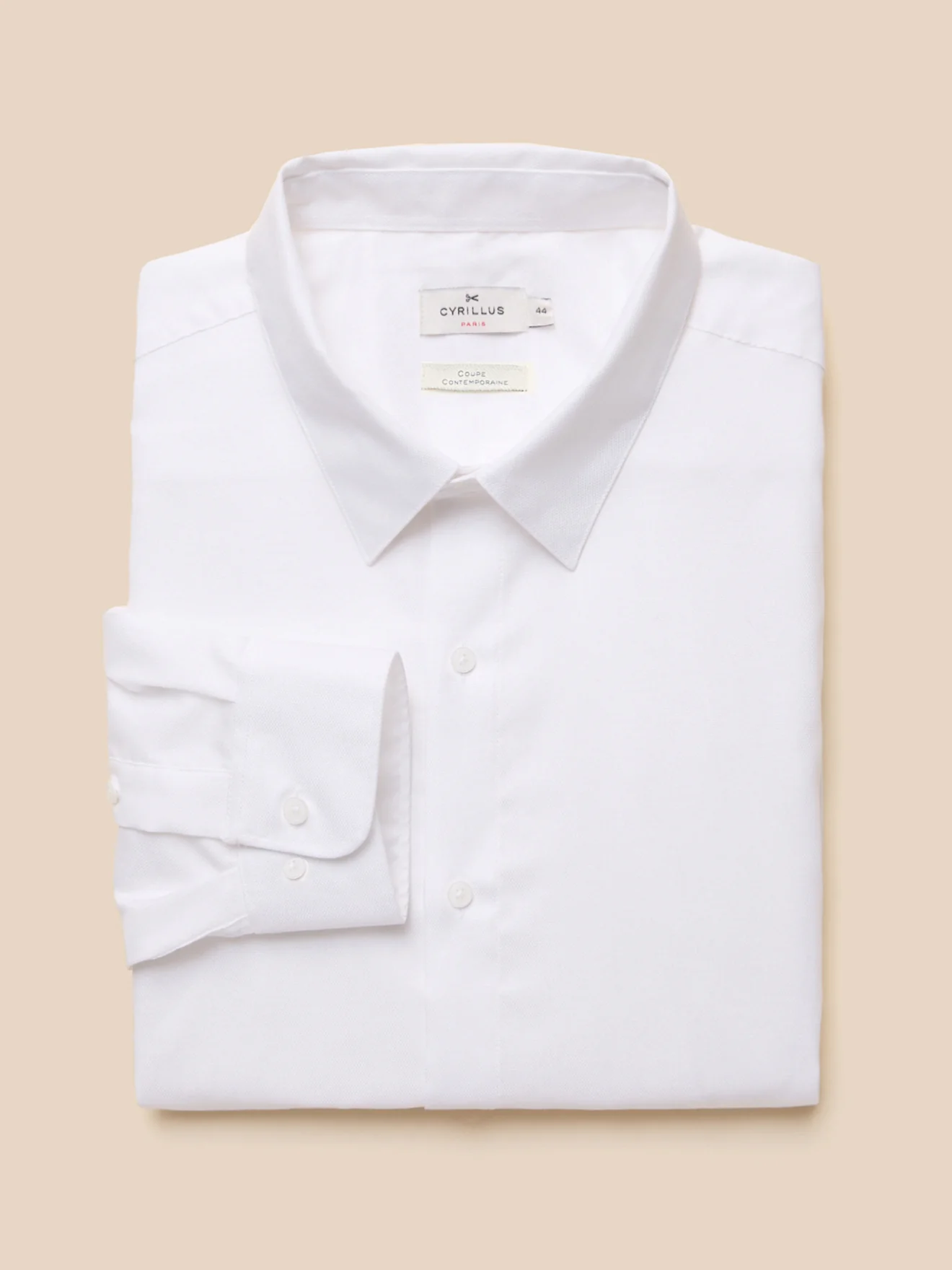 Chemise popeline unie homme coupe contemporaine - Image 6