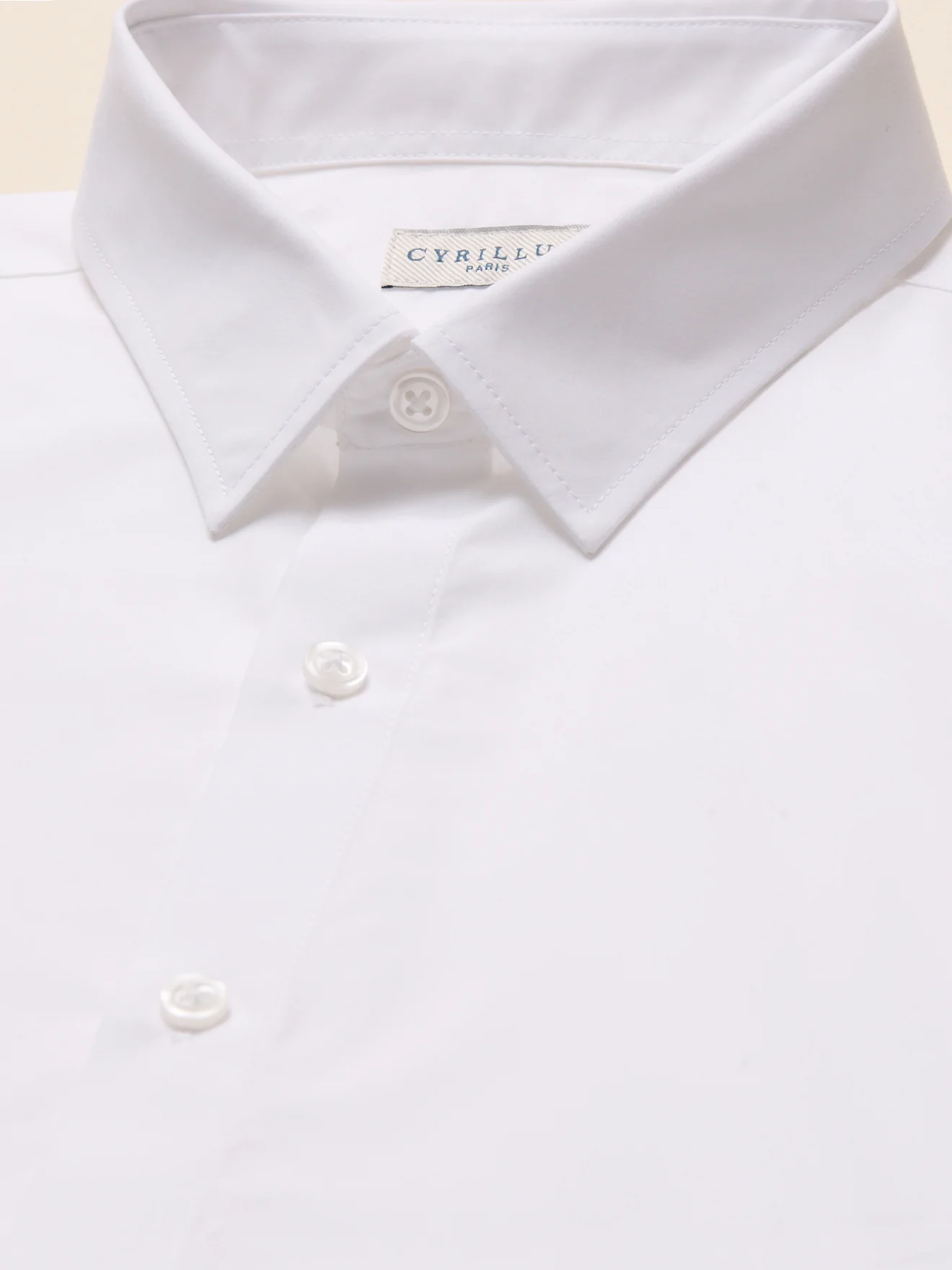 Chemise popeline unie homme coupe contemporaine - Image 7